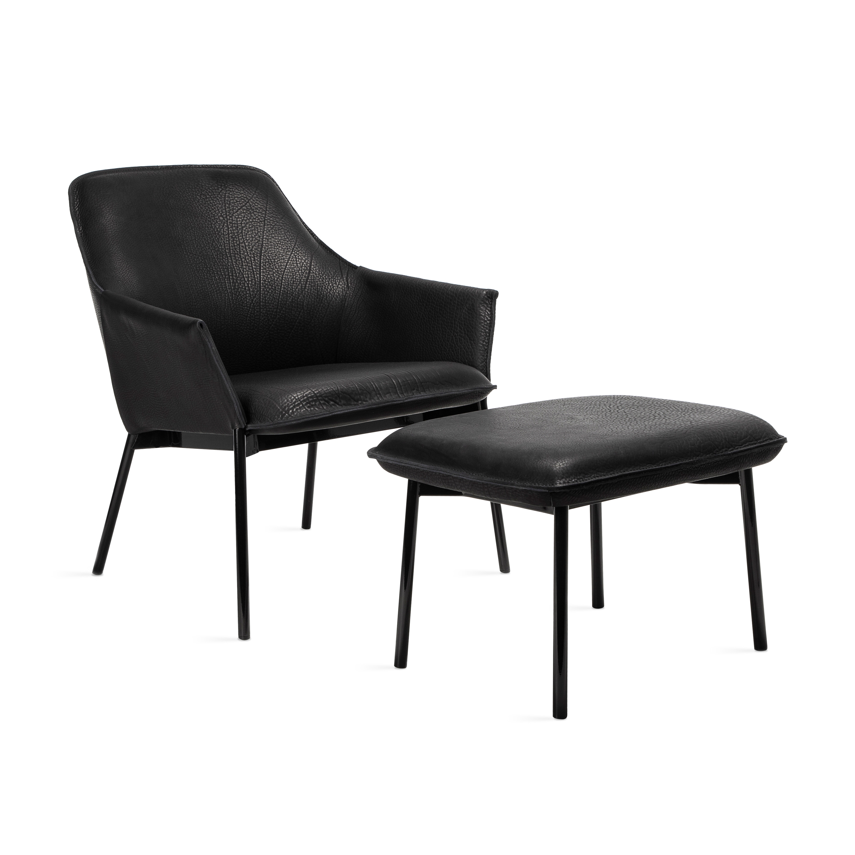 Produkt Grace | Lounge Chair Low mit Stahlgestell & Ottoman des Herstellers FREIFRAU MANUFAKTUR anzeigen
