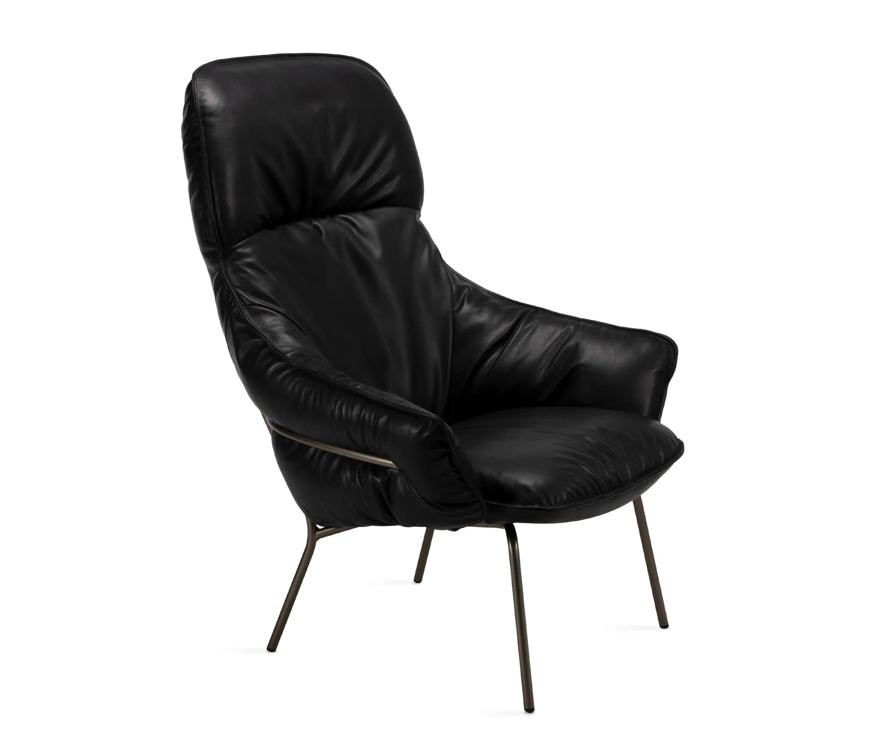 FREIFRAU MANUFAKTUR - Marie | Lounge Chair High with steel frame