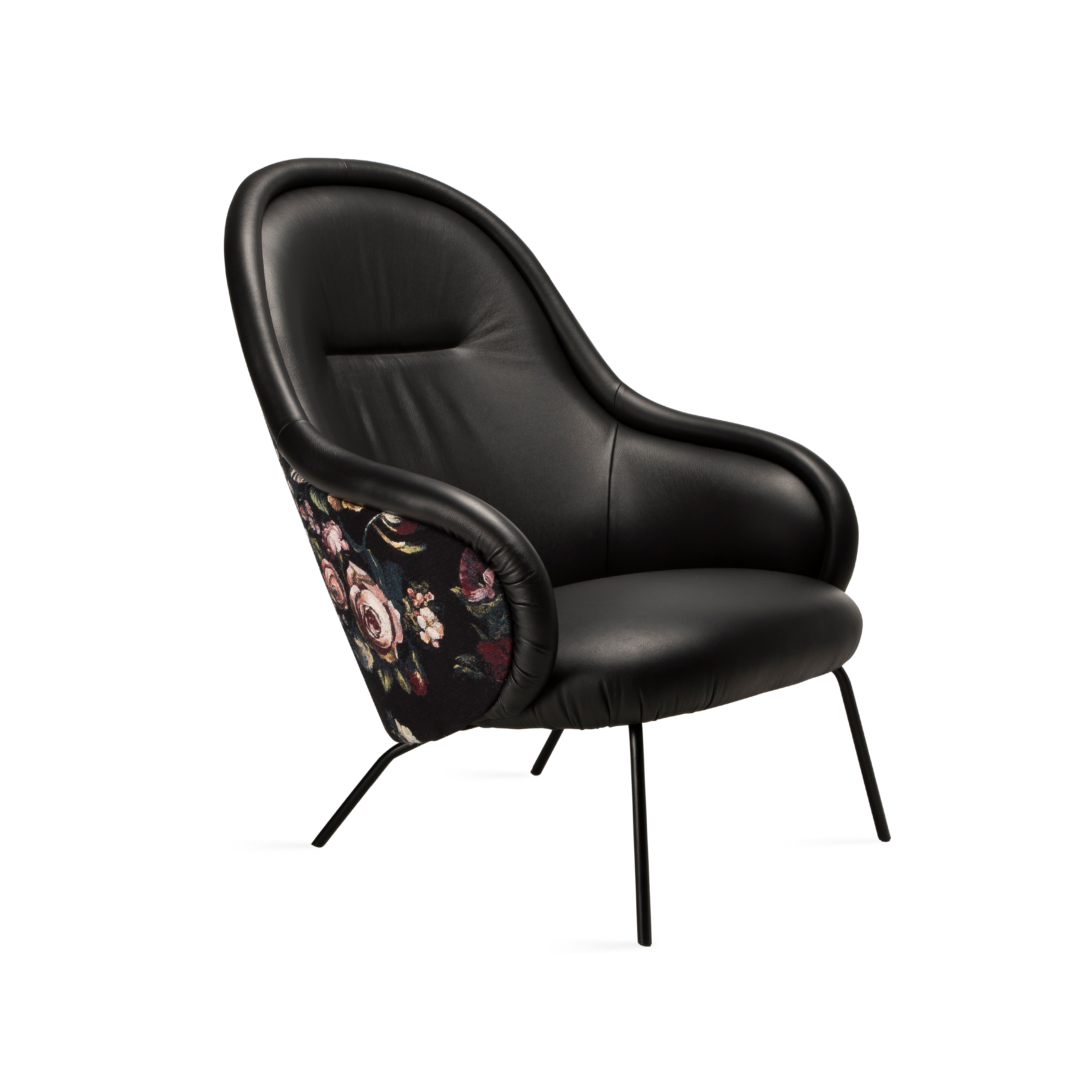 Ona | Lounge Chair High mit Stahlgestell