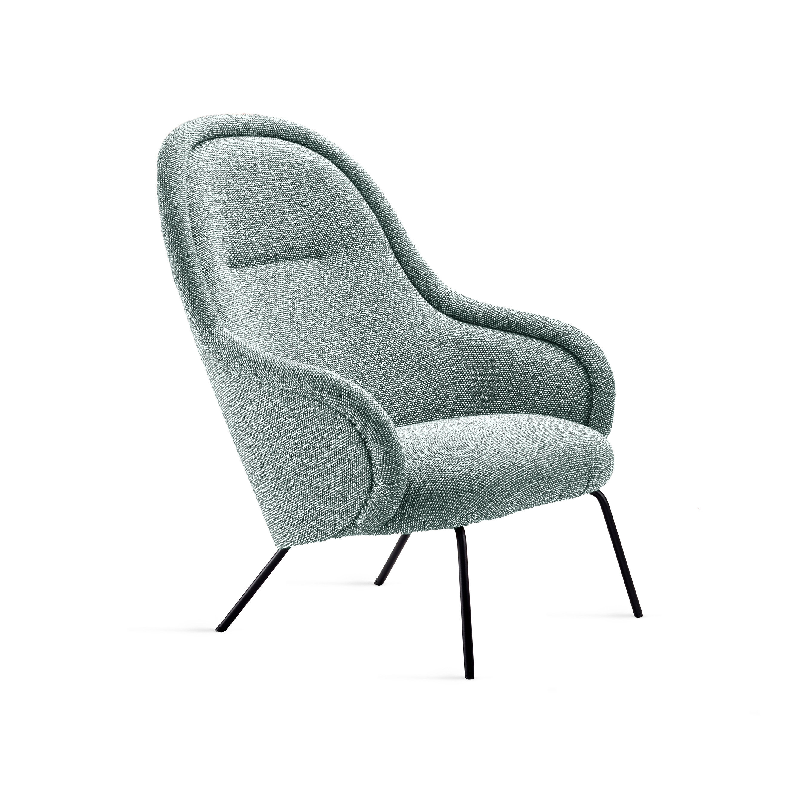 Ona | Lounge Chair High mit Stahlgestell