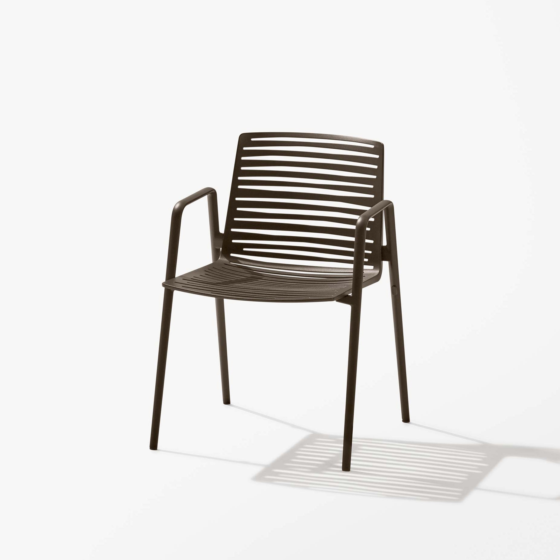Zebra chair with armrests