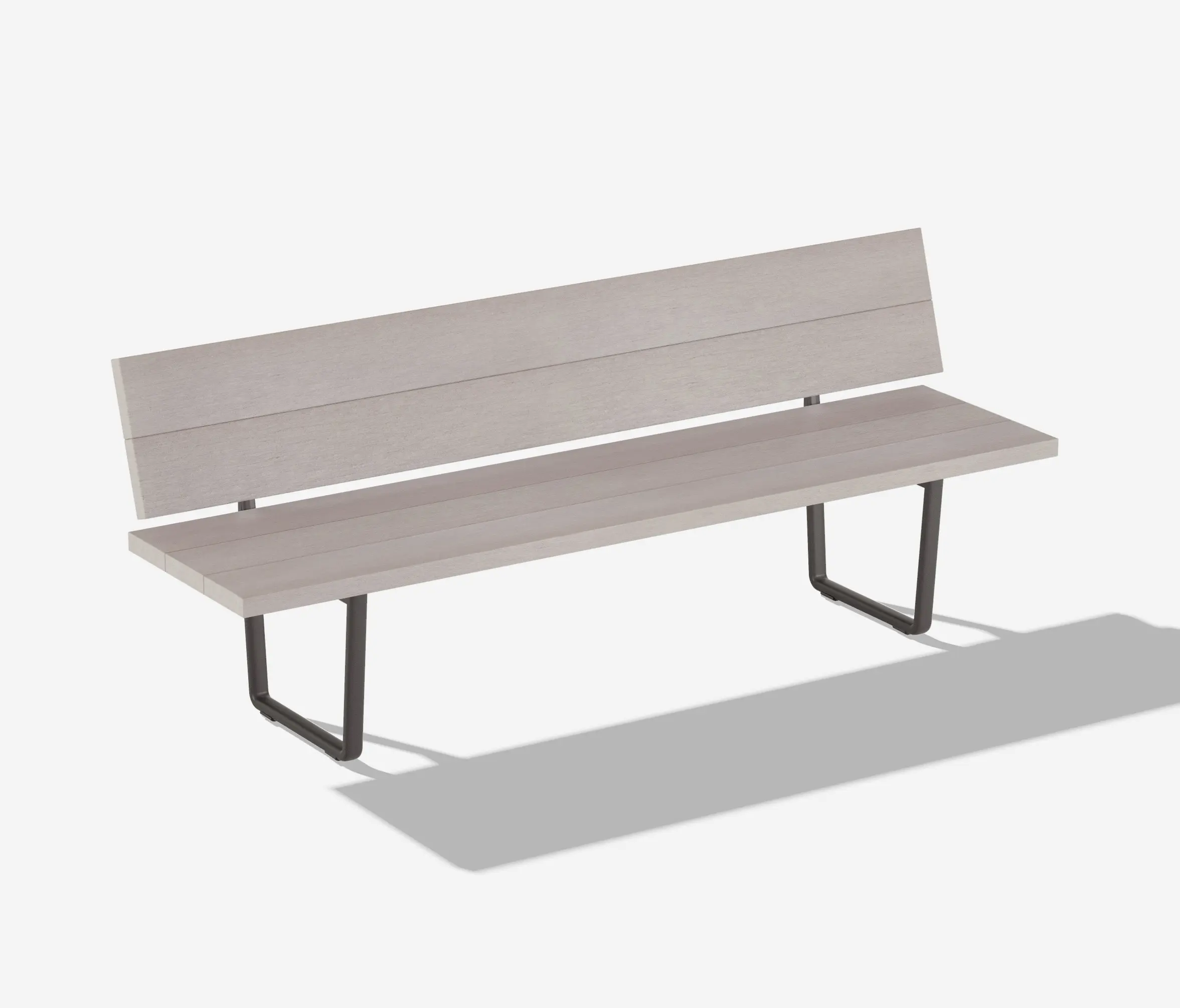 Fast - Orizon bench with backrest