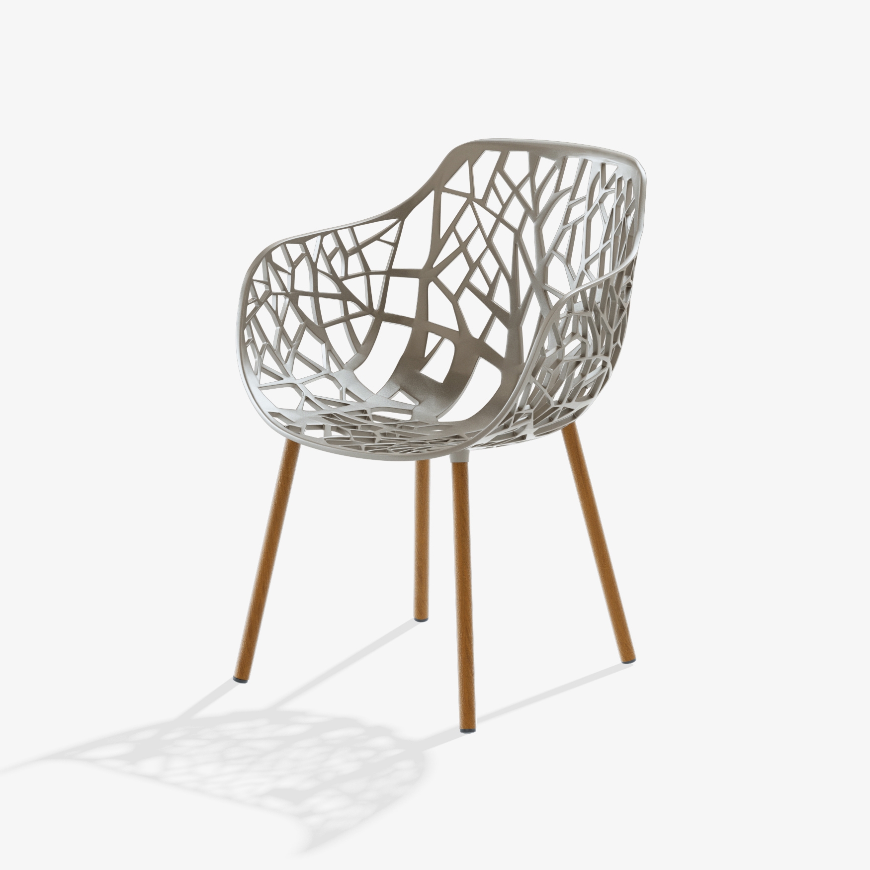 Mostrar el producto Forest dining armchair with legs covered in Iroko del fabricante Fast