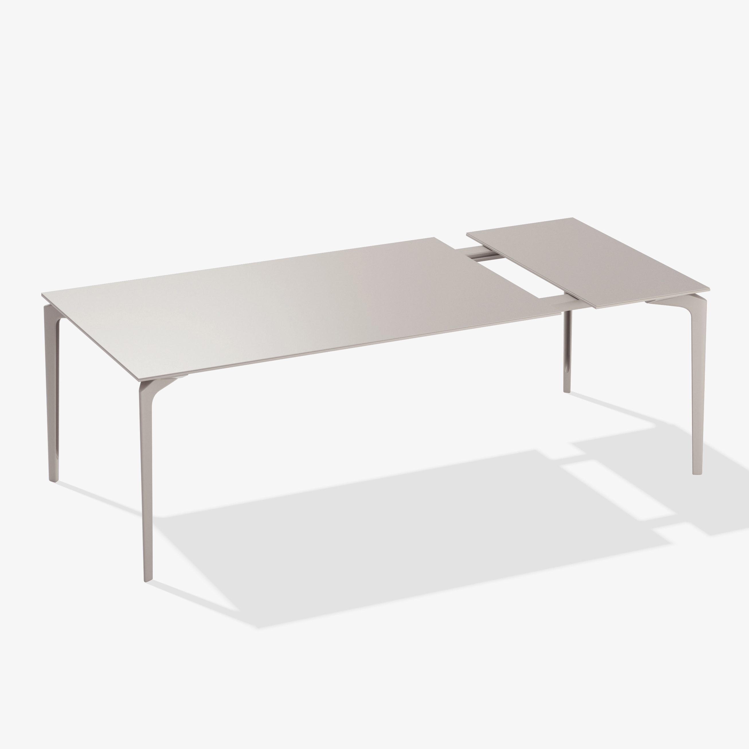 Display product AllSize rectangular table in painted aluminium from manufacturer Fast