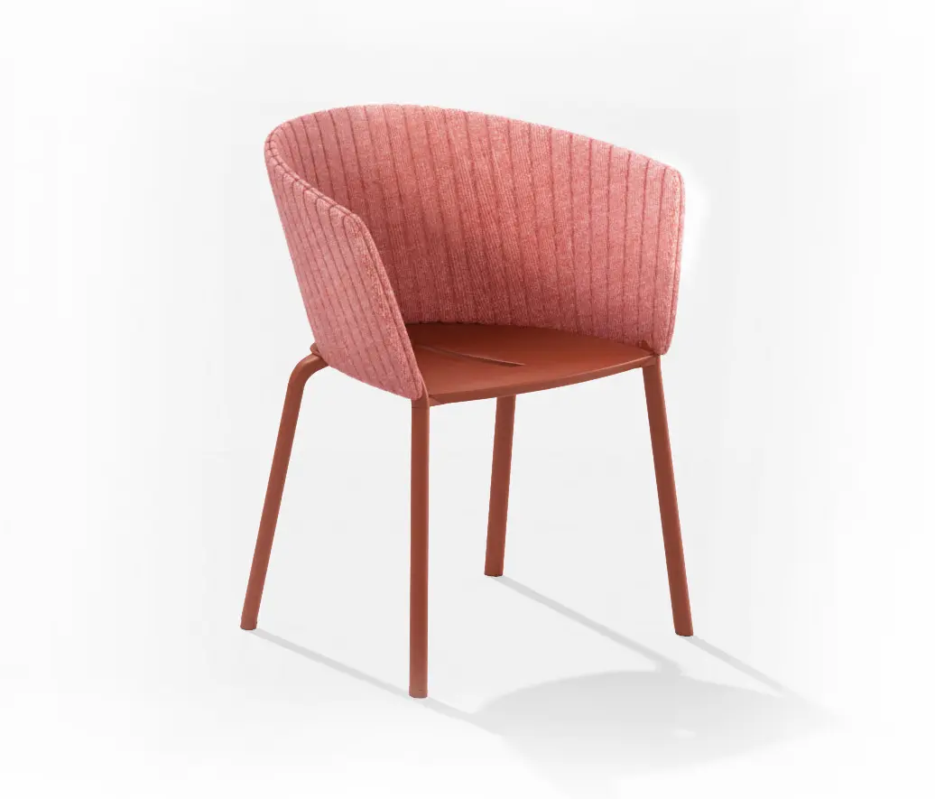 Fast - Ria dining armchair with quilted backrest