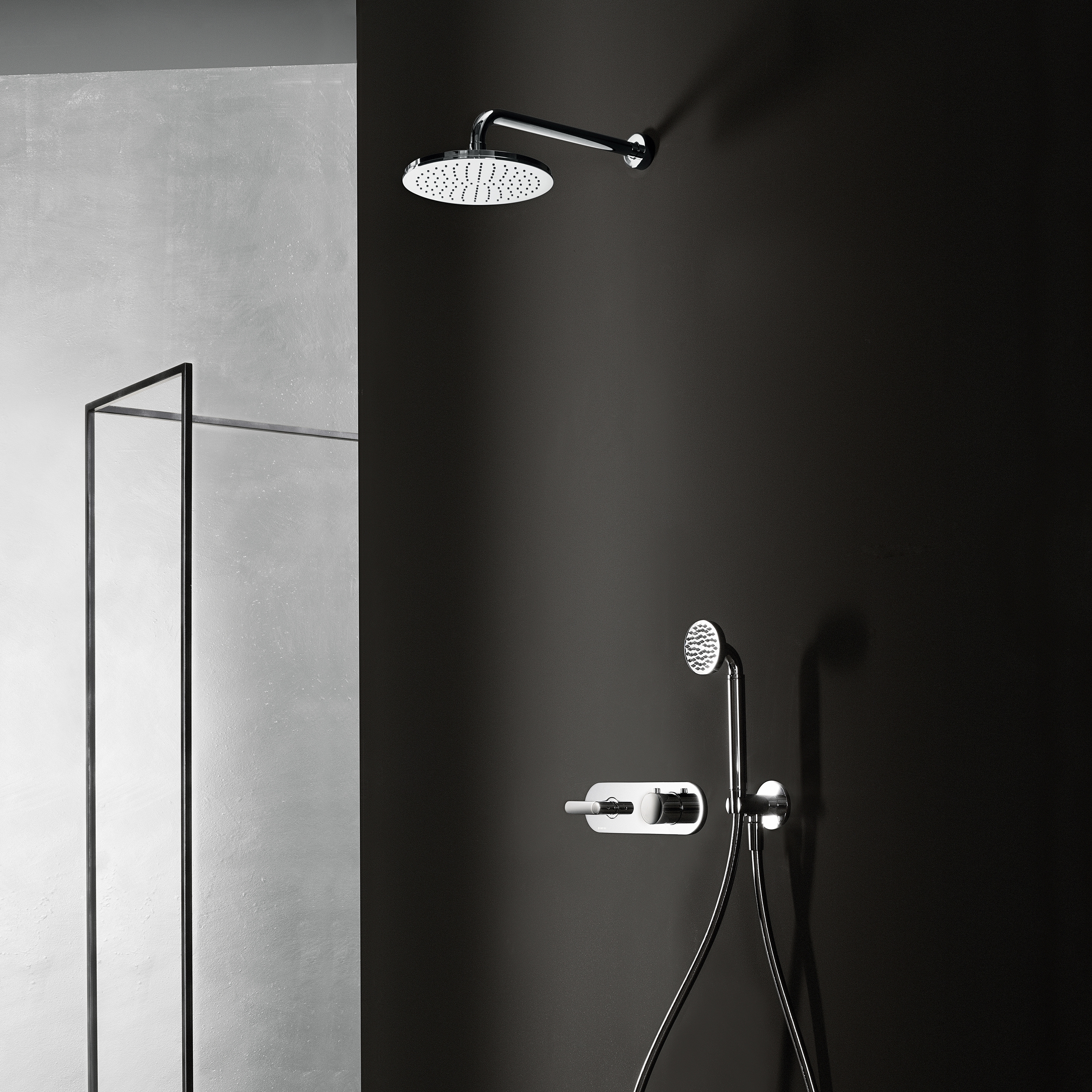 Afficher le produit Icona Deco | Mitigeur thermostatique douche à encastrer 3/4'' - Bras de douche - Pomme de douche jet pluie - Combiné de douche du fabricant Fantini