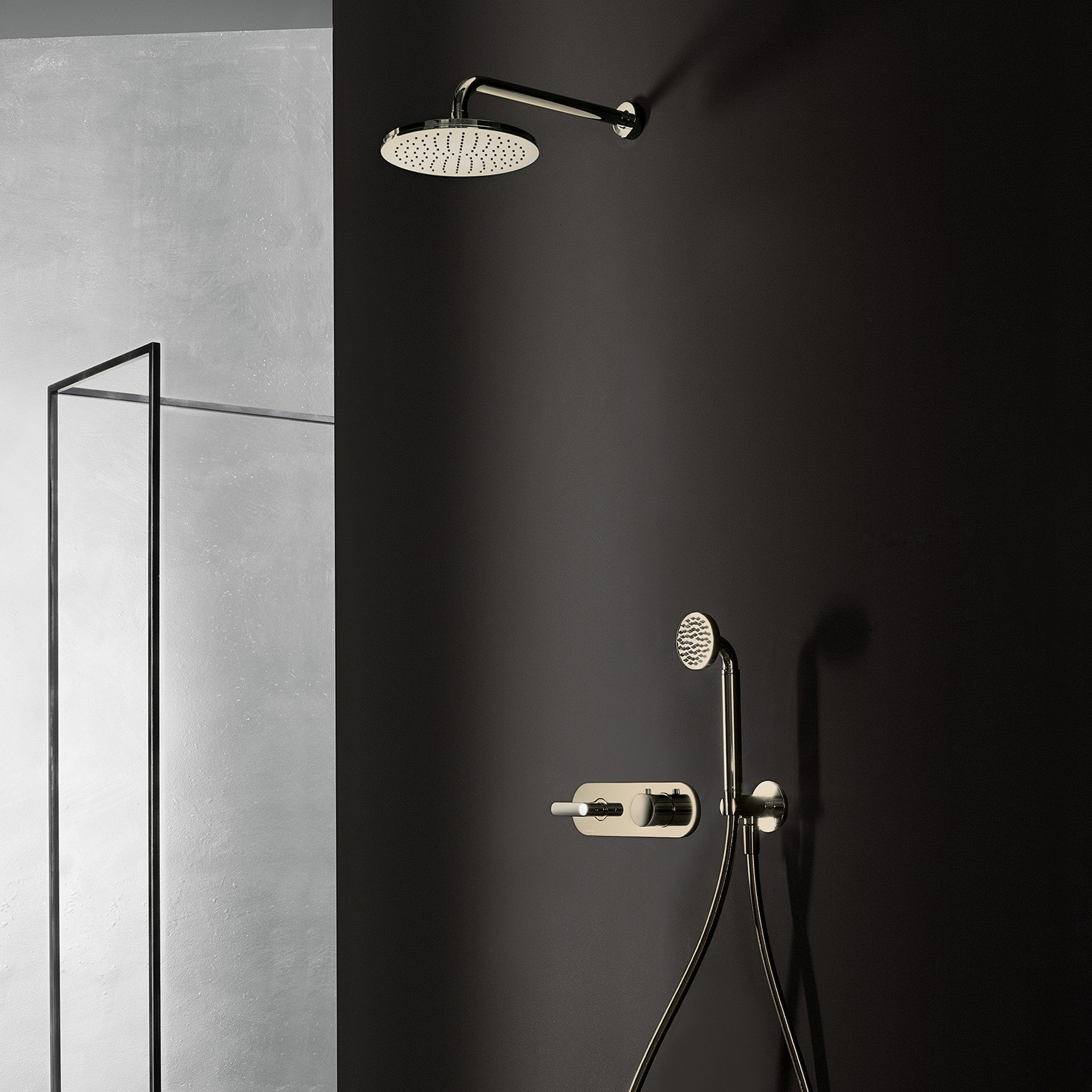 Afficher le produit Icona Deco | Mitigeur thermostatique douche à encastrer 3/4'' - Bras de douche - Pomme de douche jet pluie - Combiné de douche du fabricant Fantini