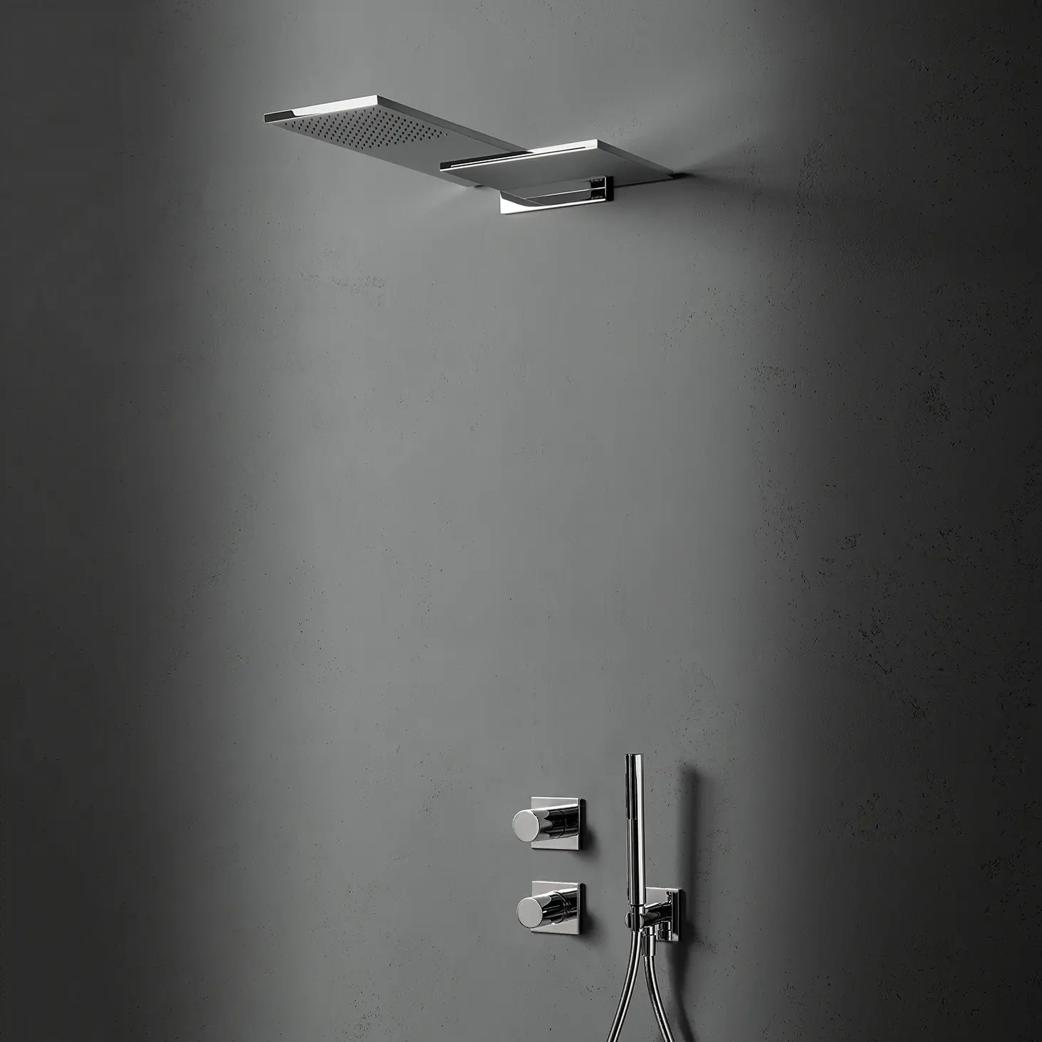 Fantini - Milano | Mitigeur douche à encastrer - Pomme de douche double - Combiné de douche