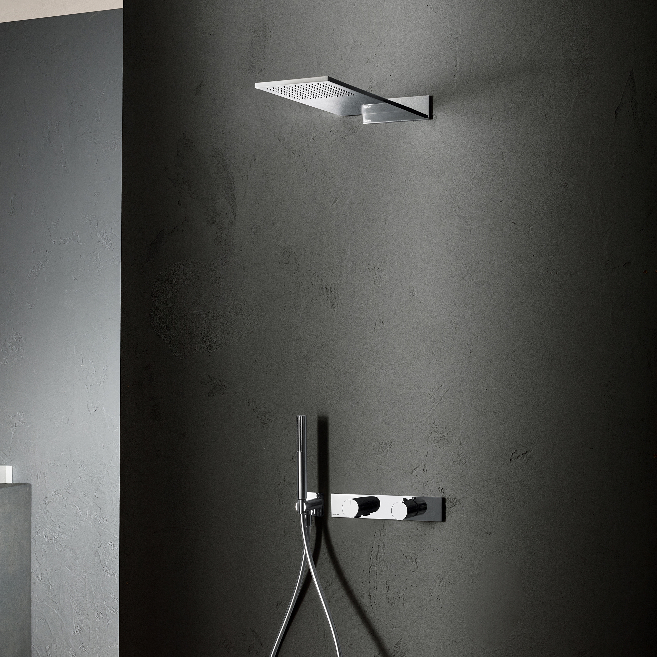 Afficher le produit Milano | Pomme de douche jet pluie - Mitigeur thermostatique douche à encastrer 3/4'' - Combiné de douche du fabricant Fantini