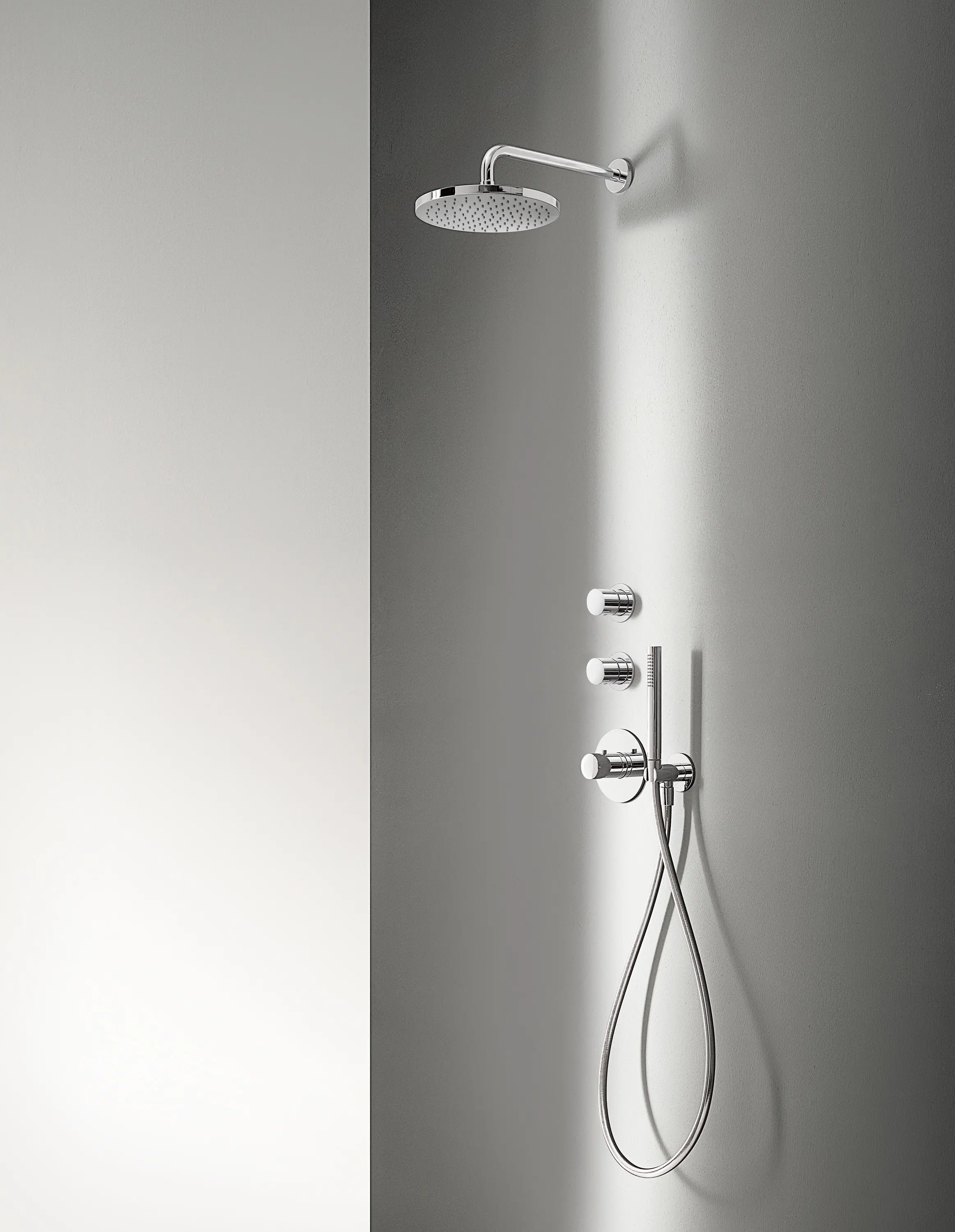 Fantini - Myo | Miscelatore termostatico doccia incasso 3/4'', Rubinetto di arresto 3/4''