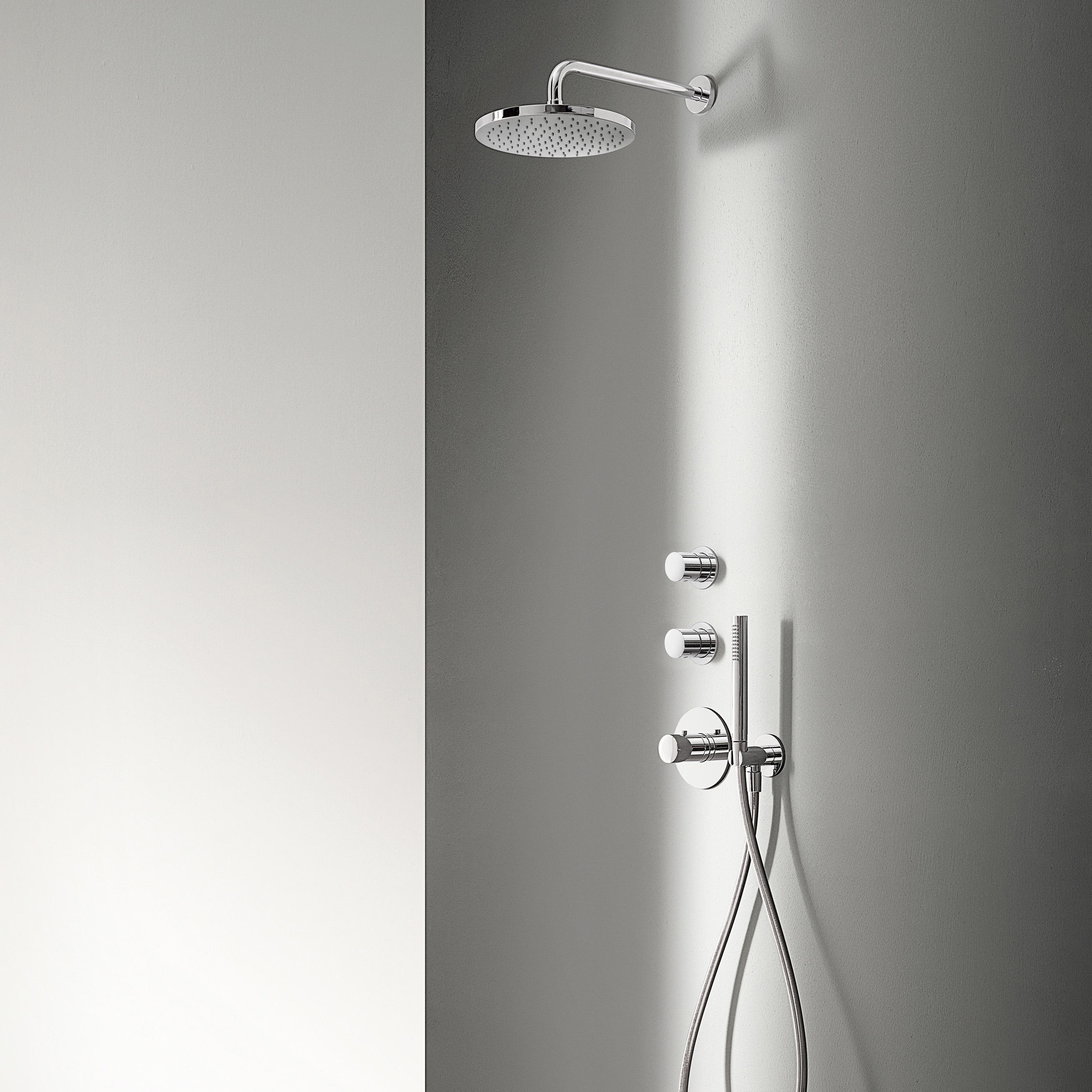 Display product Myo | 3/4'' built-in thermostatic shower mixer, 3/4'' stop valve from manufacturer Fantini