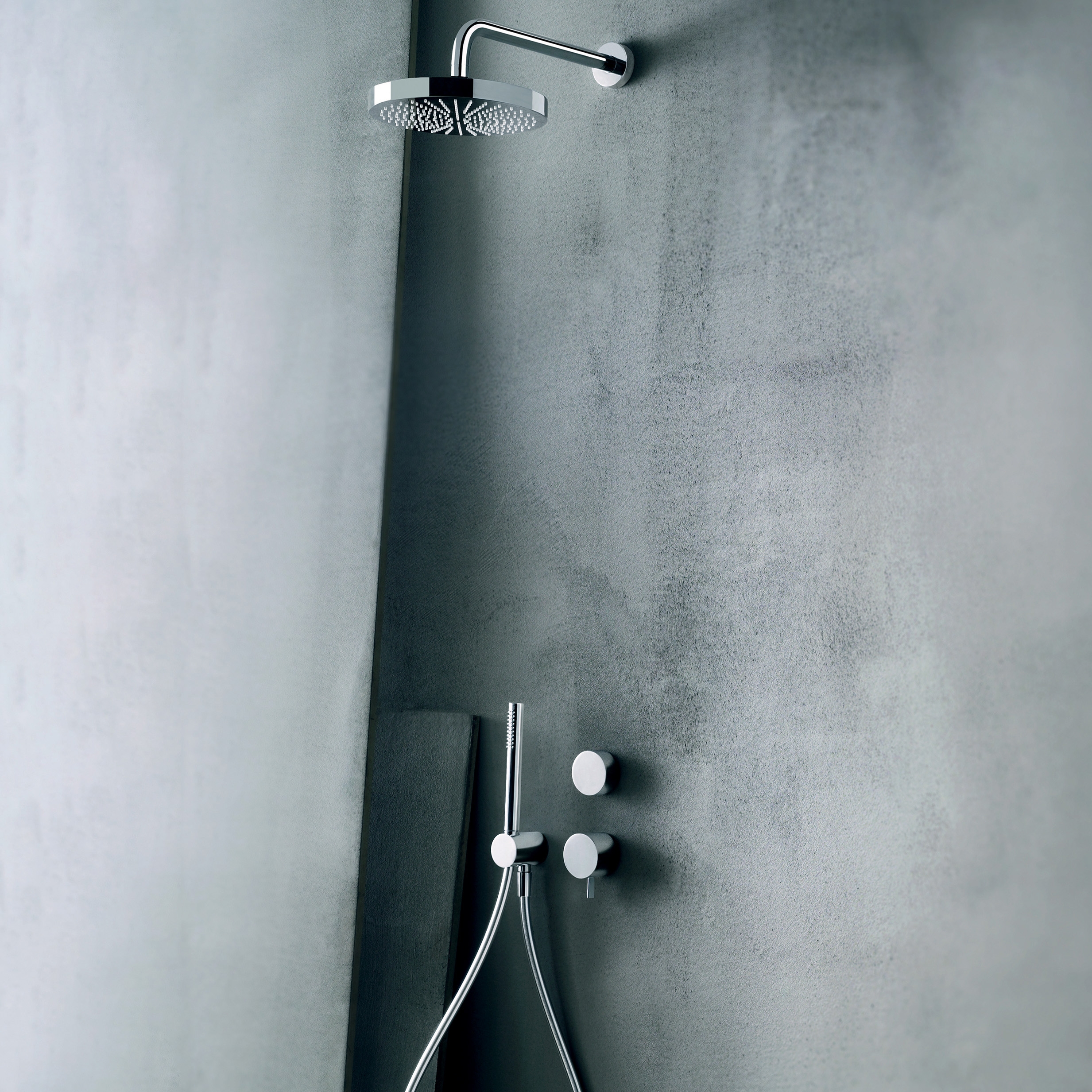 Afficher le produit AF/21 Aboutwater Boffi e Fantini | Mitigeur douche à encastrer, bras de douche, pomme de douche, Combiné de douche du fabricant Fantini