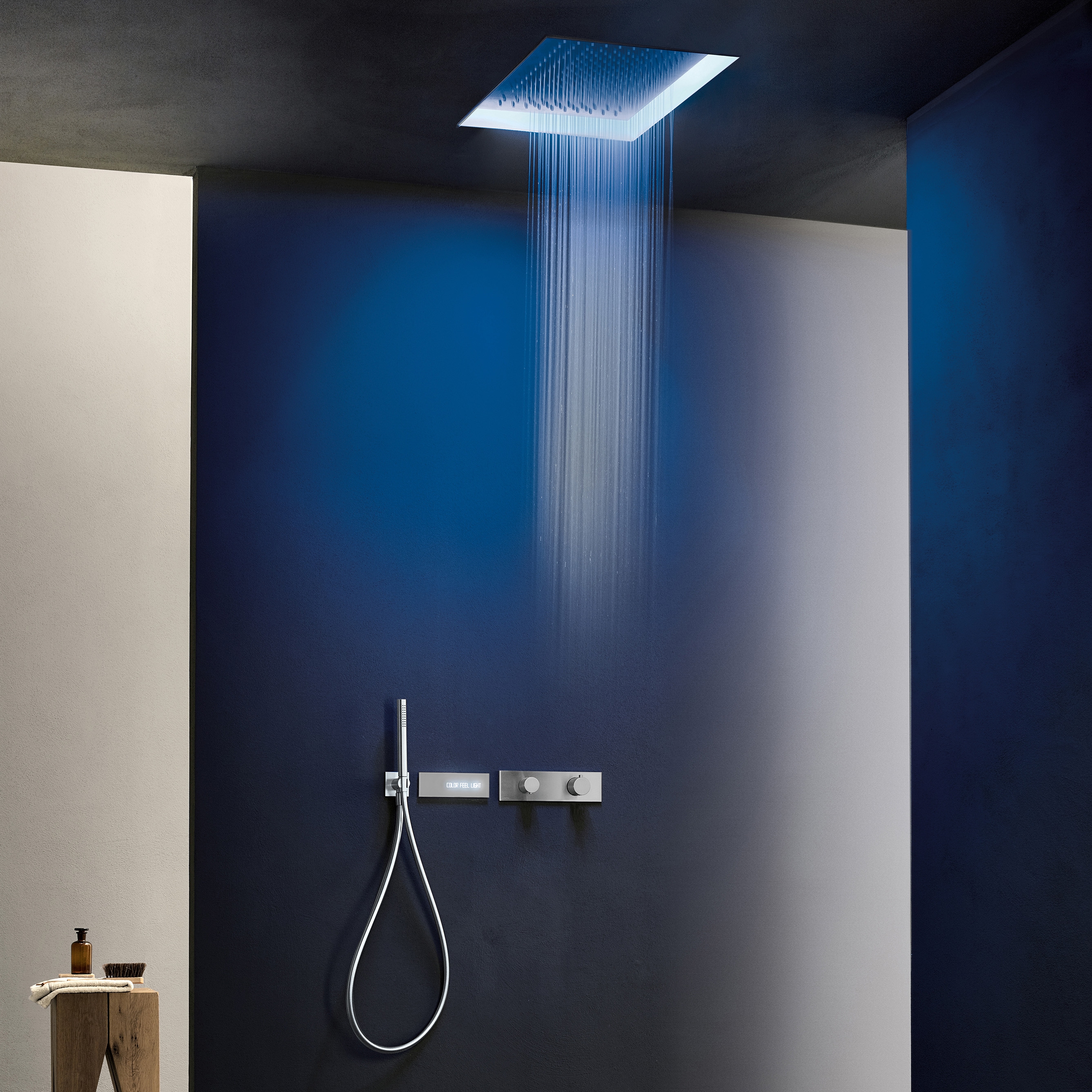 Produkt Acquafit | Multifunktionskopfbrause Dream, 3/4'' UP-Thermostatbrausemischer, Brauseset, Bedienblende des Herstellers Fantini anzeigen