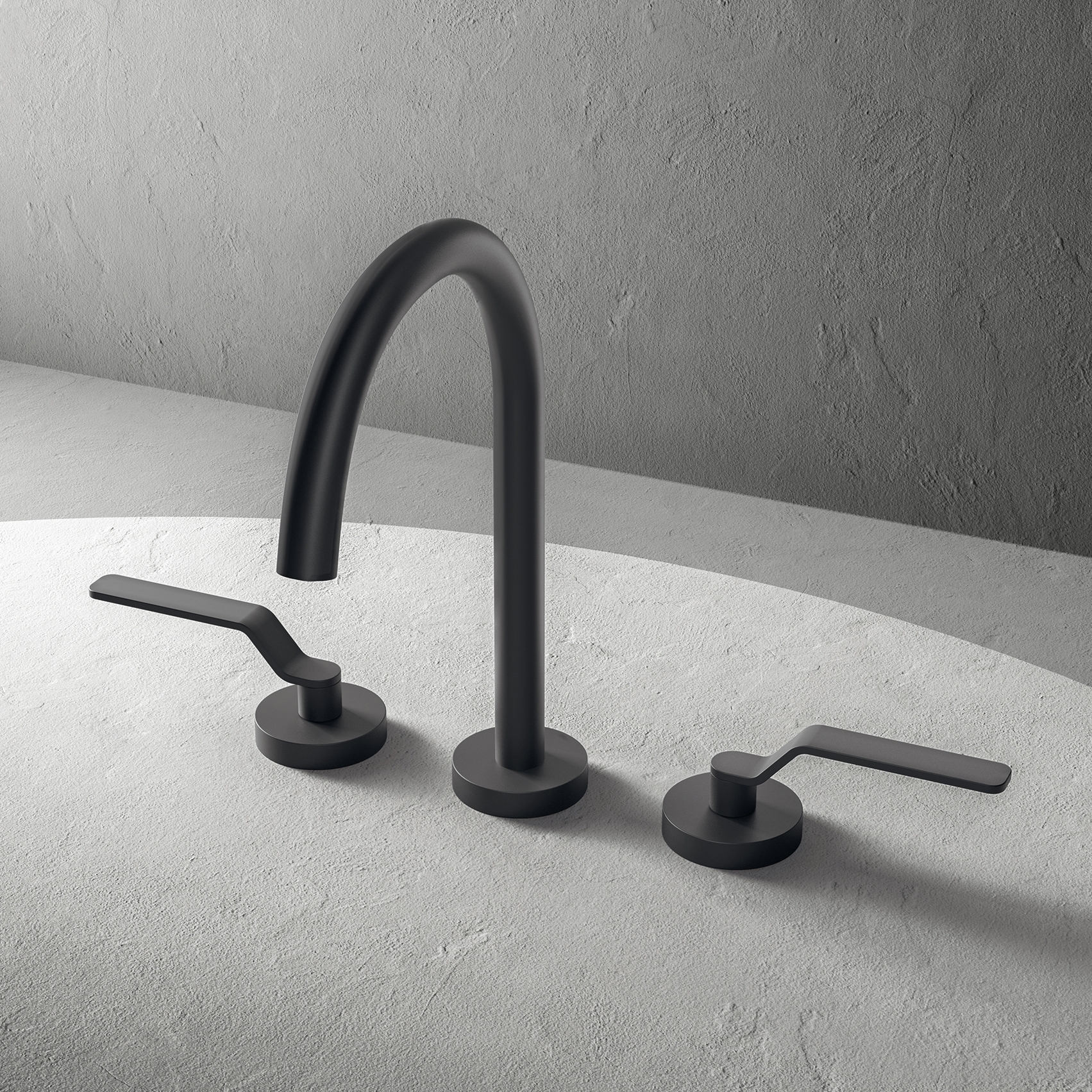 Display product AL/GARDEN Aboutwater Boffi e Fantini | 3-hole washbasin mixer from manufacturer Fantini