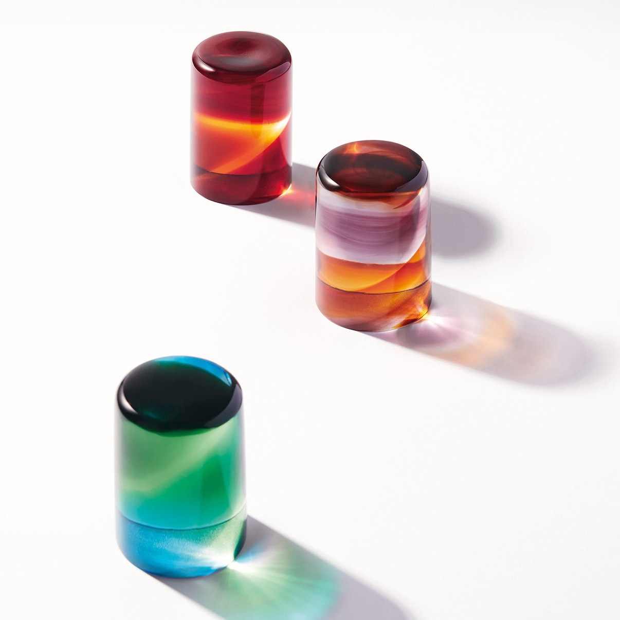 Display product Venezia by Venini | VENEZIA by Venini handle in Murano glass -  BICOLOUR from manufacturer Fantini