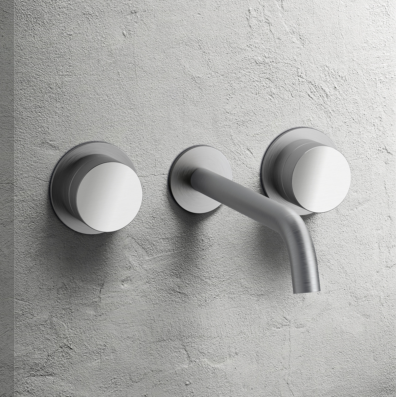 Display product AC/ECLIPSE Aboutwater Boffi e Fantini | Wall-mount washbasin mixer from manufacturer Fantini