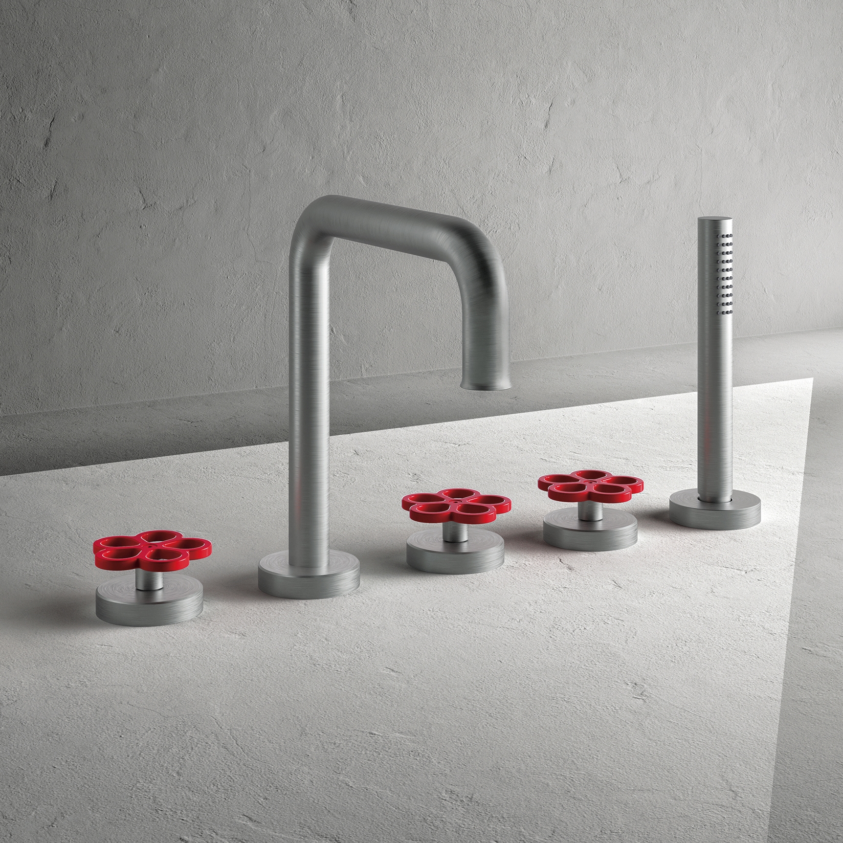 Afficher le produit AW/PIPE Aboutwater Boffi e Fantini | Mélangeur bain-douche sur gorge du fabricant Fantini