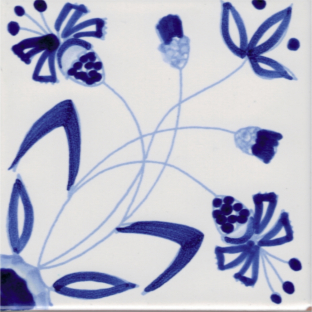 Mostrar el producto LR PO Fiore stilizzato blu del fabricante La Riggiola