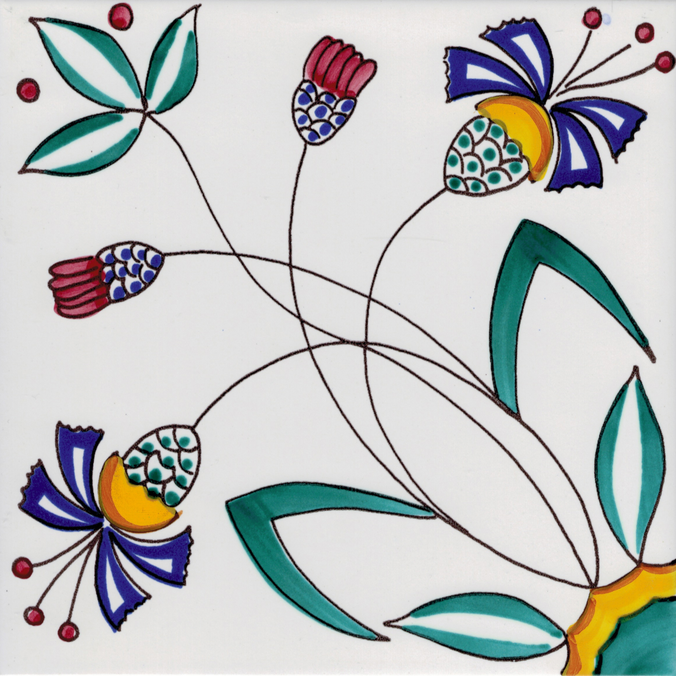 Afficher le produit LR PO Fiore stilizzato du fabricant La Riggiola