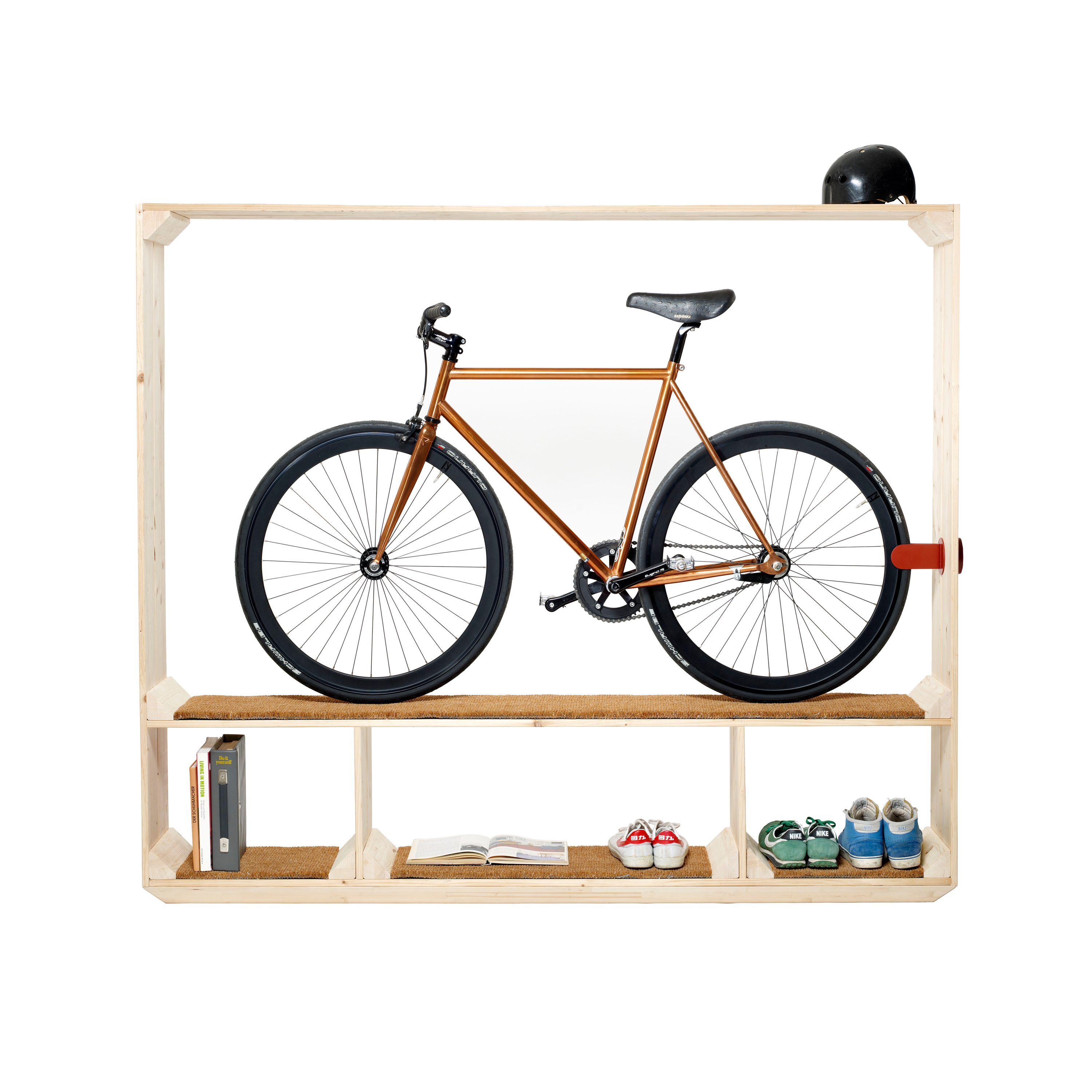 Vertoon produk Shoes, Books and a Bike van vervaardiger Postfossil