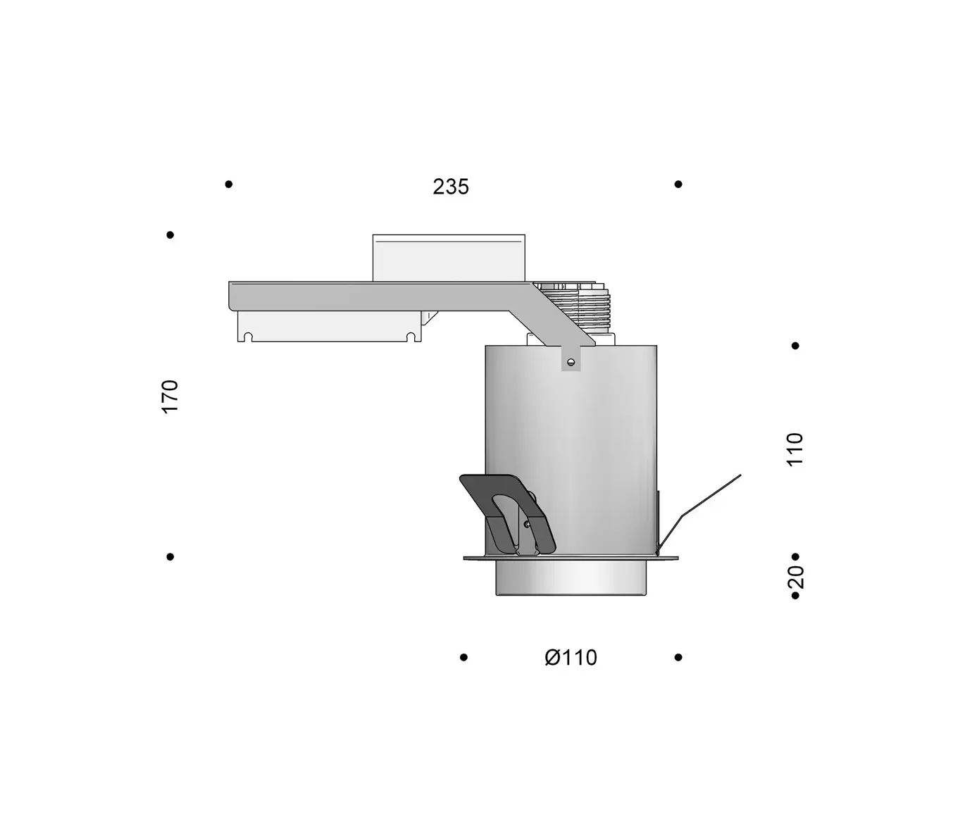 FOCUS Lighting - Punkt Lamp 110