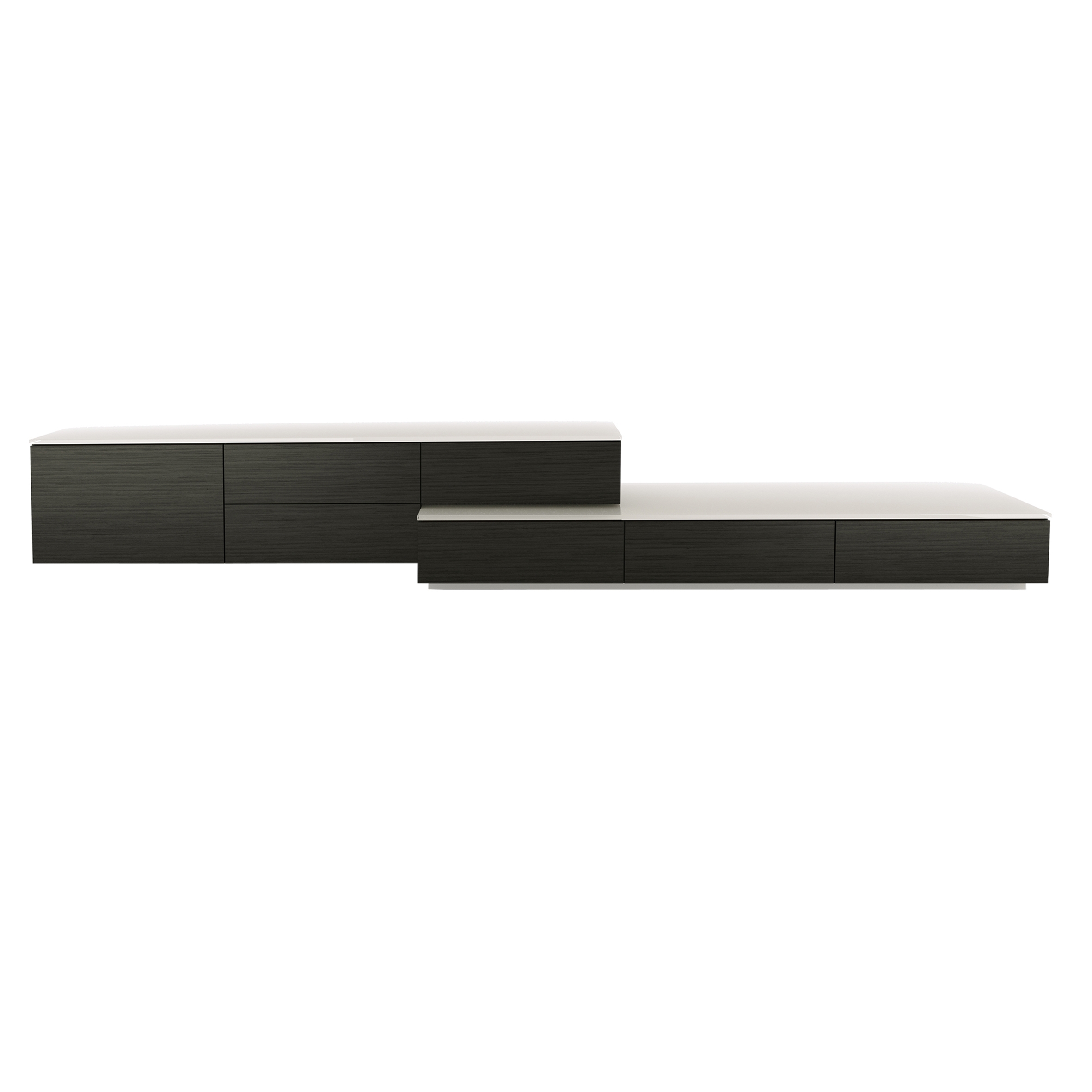Brand media console glass