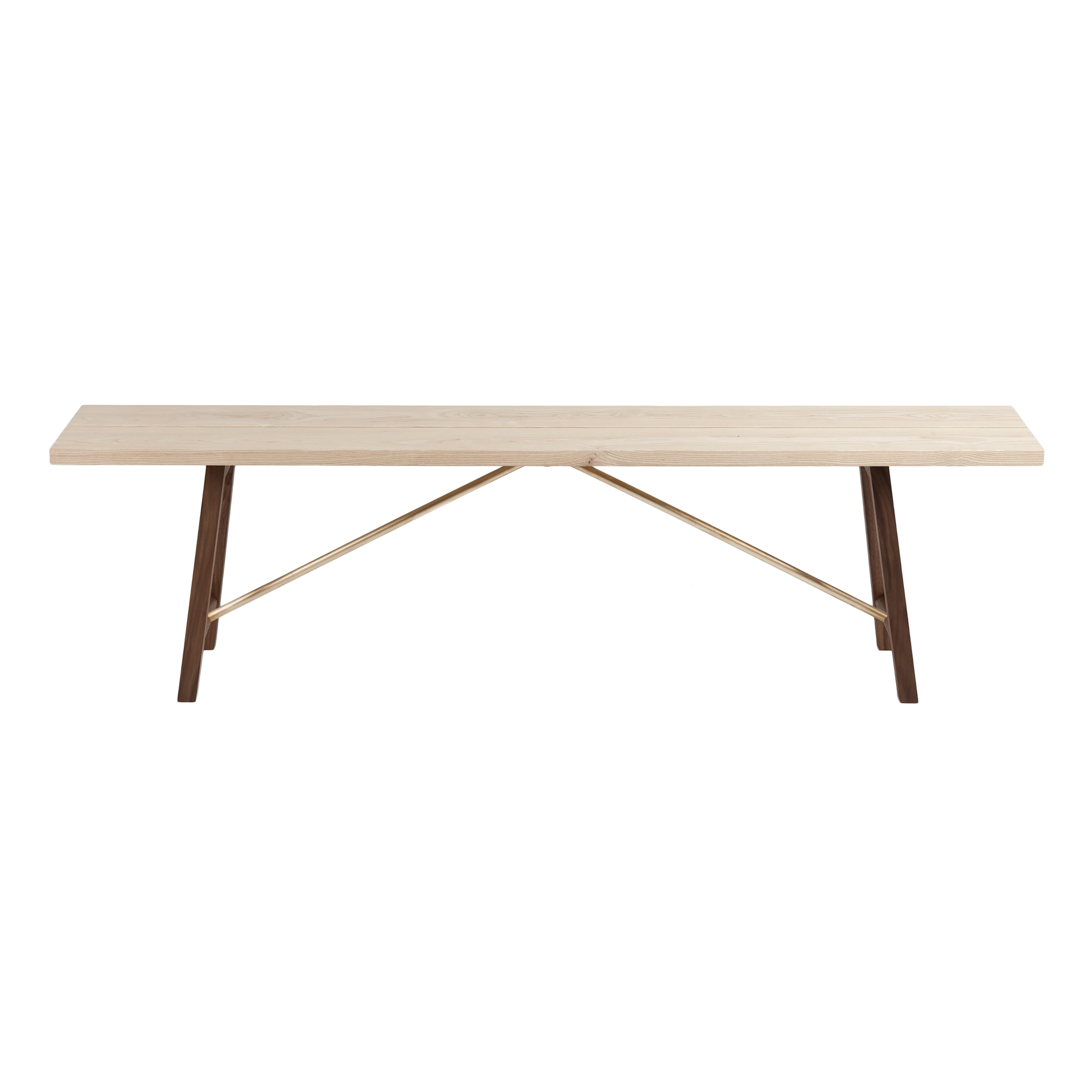 Display product Seating Bench Two - Ash & Walnut from manufacturer Another Country