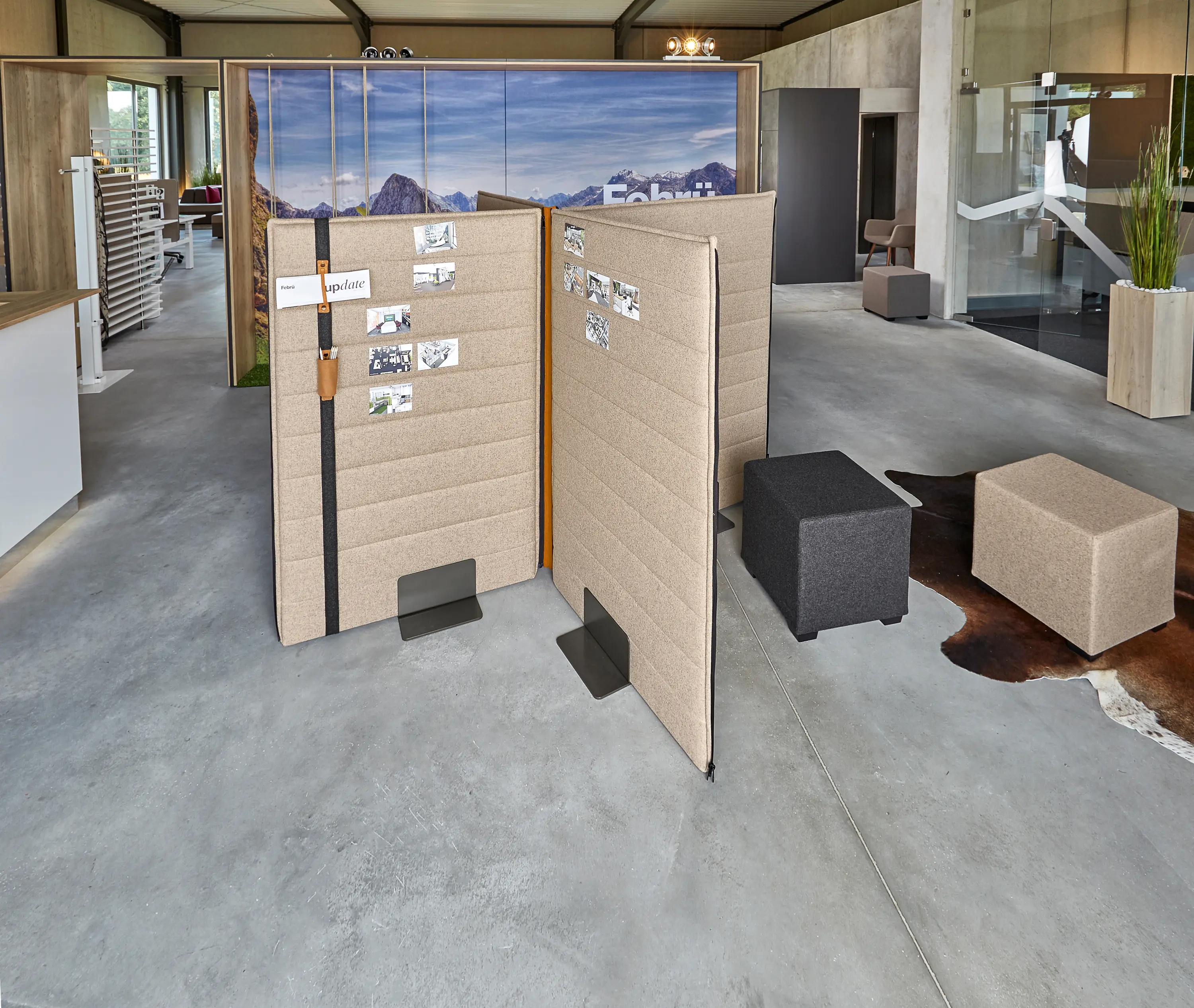 Febrü - Silent modular sound-absorbing room divider