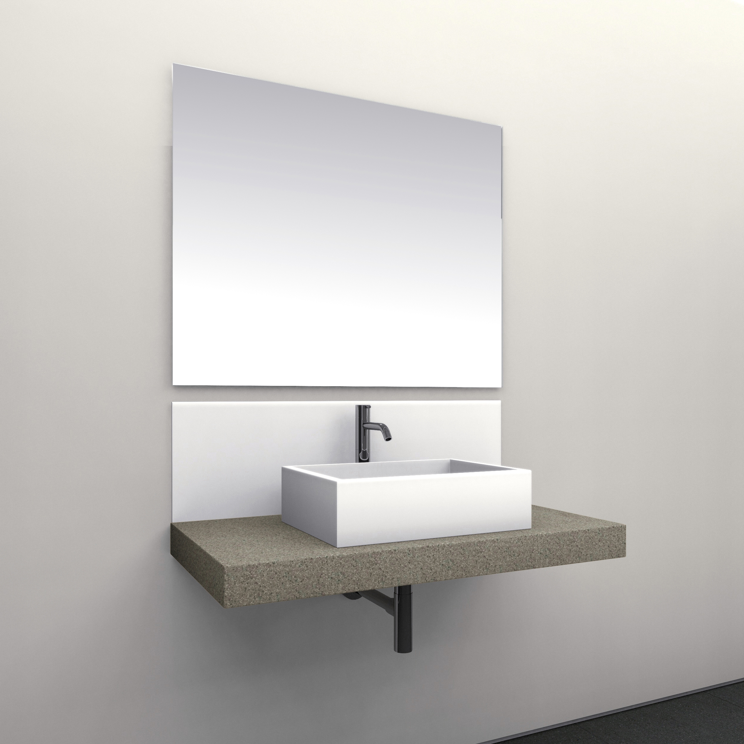Mostra il prodotto Console basin | Design Nr. 1005 – Braungrau seidenmatt del produttore Absolut Bad