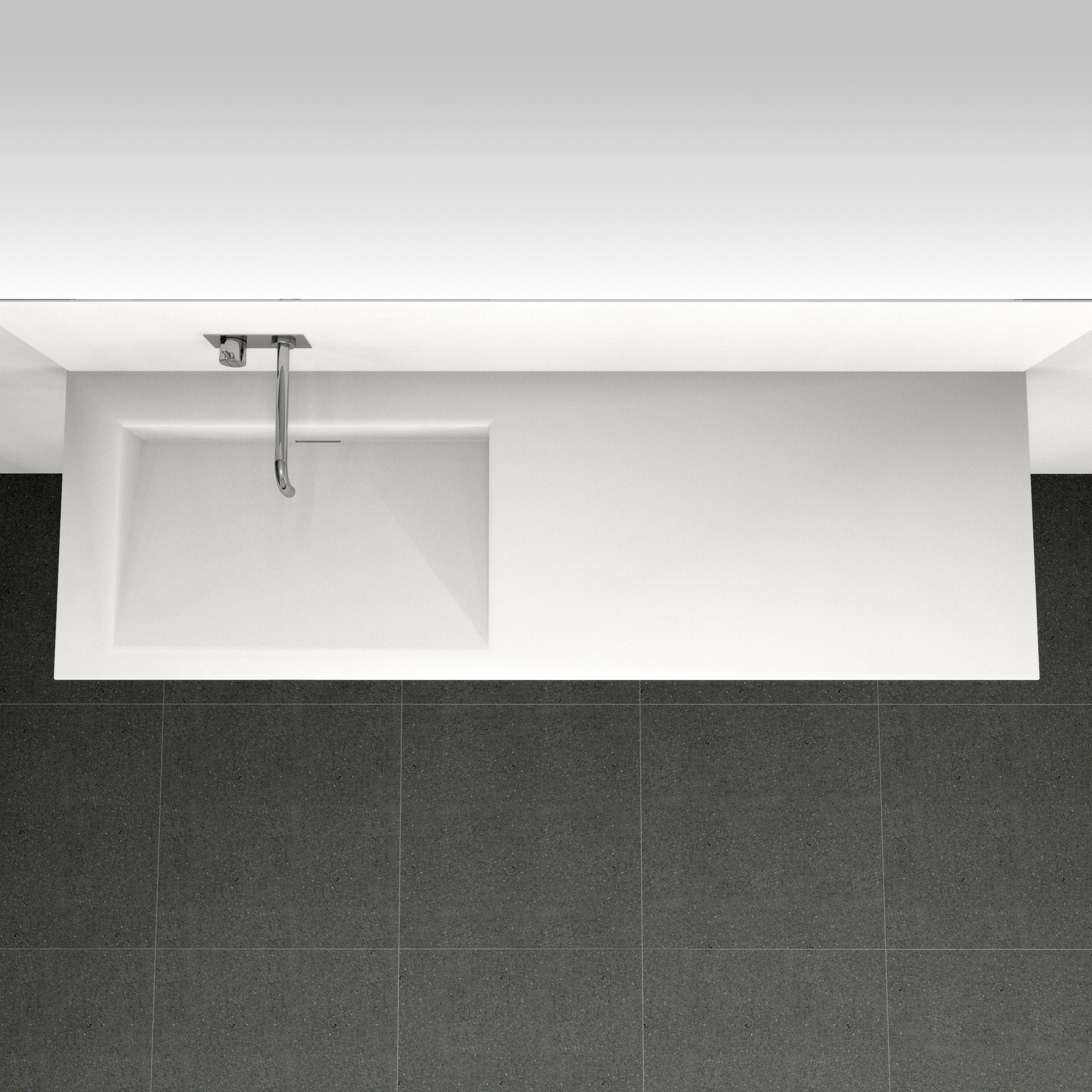 Console basin | Design Nr. 1018 – weiß seidenmatt