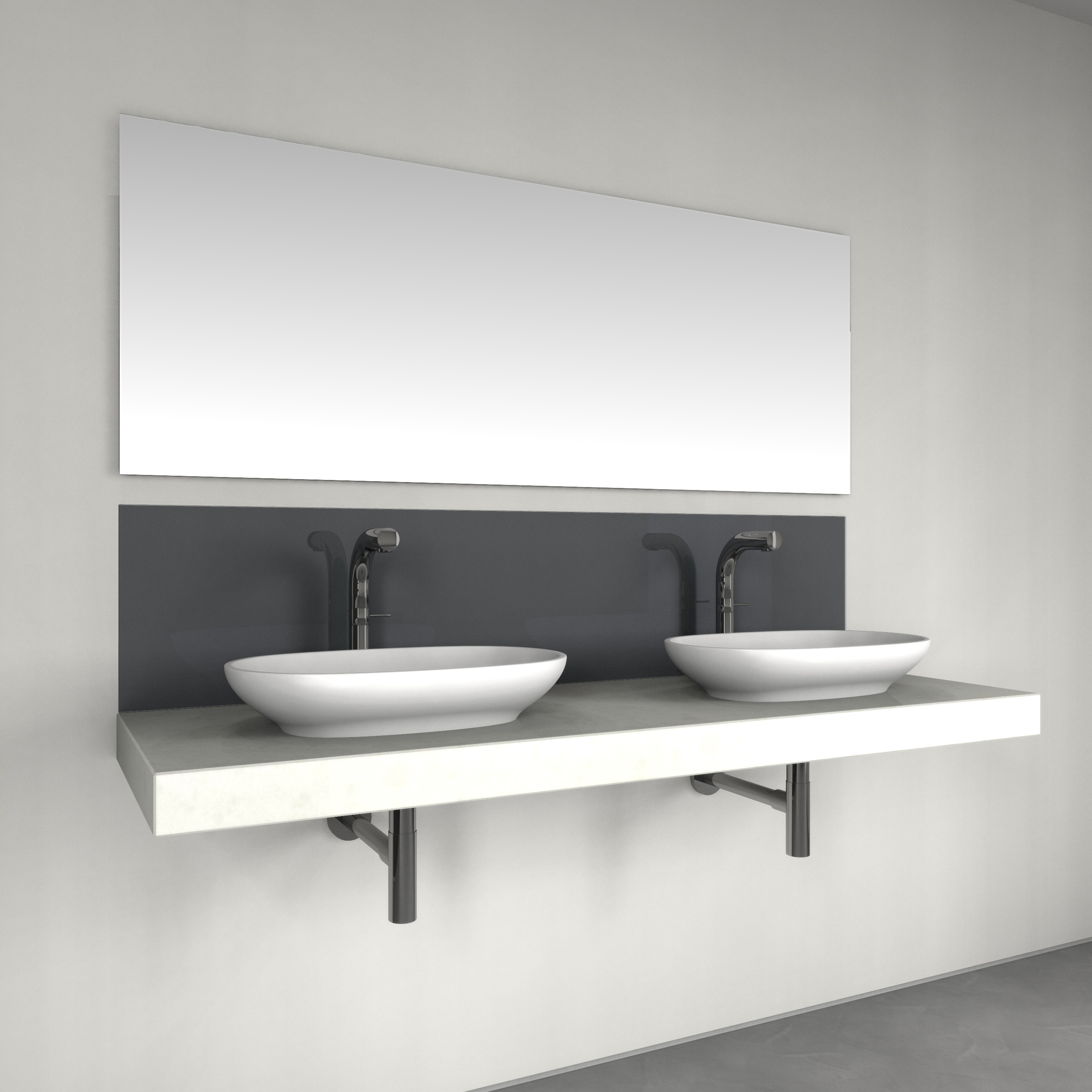 Console basin | Design Nr. 1008 – Schneeweiß poliert