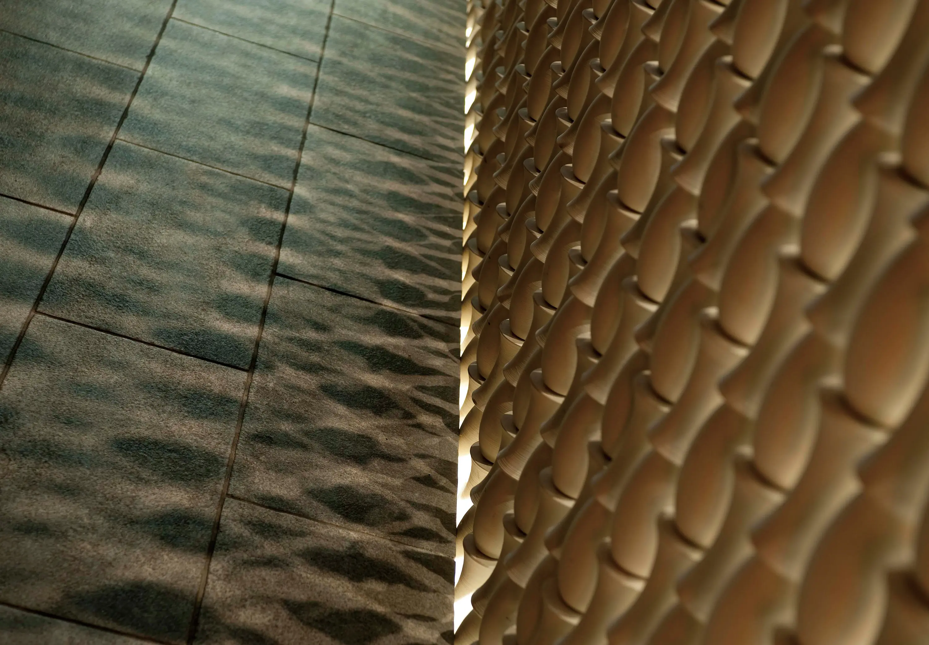 Kenzan - Bamboo screen in-situ