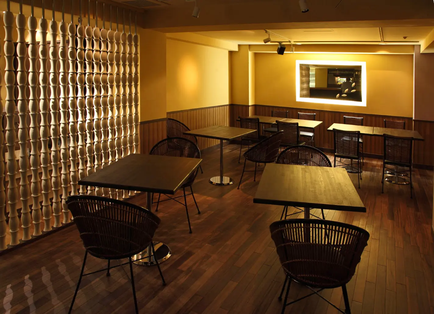 Kenzan - Bamboo screen Anwendung