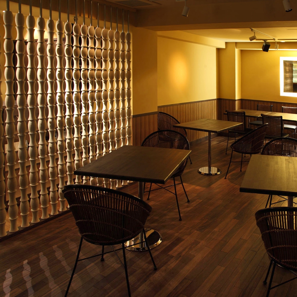 Bamboo screen in-situ