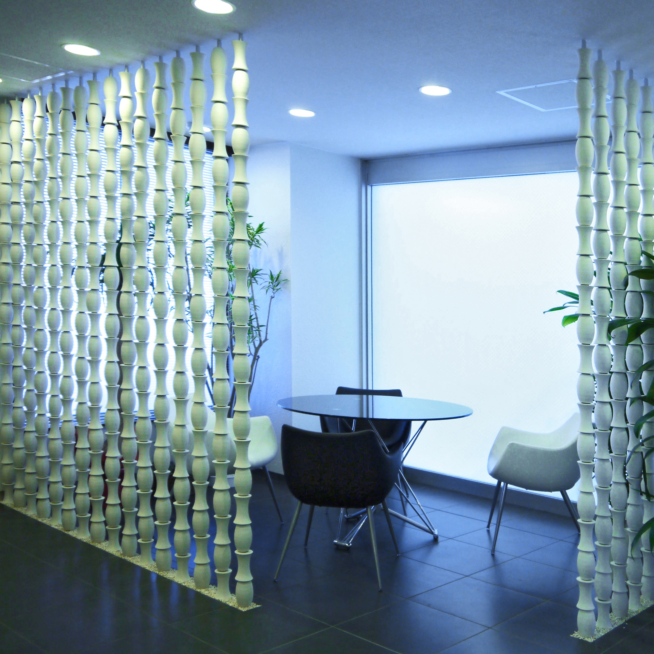 Bamboo screen in-situ