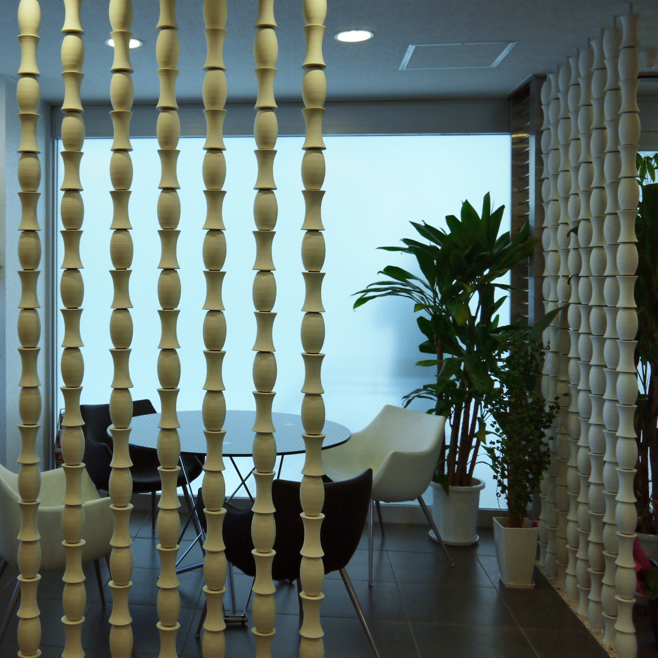Bamboo screen in-situ
