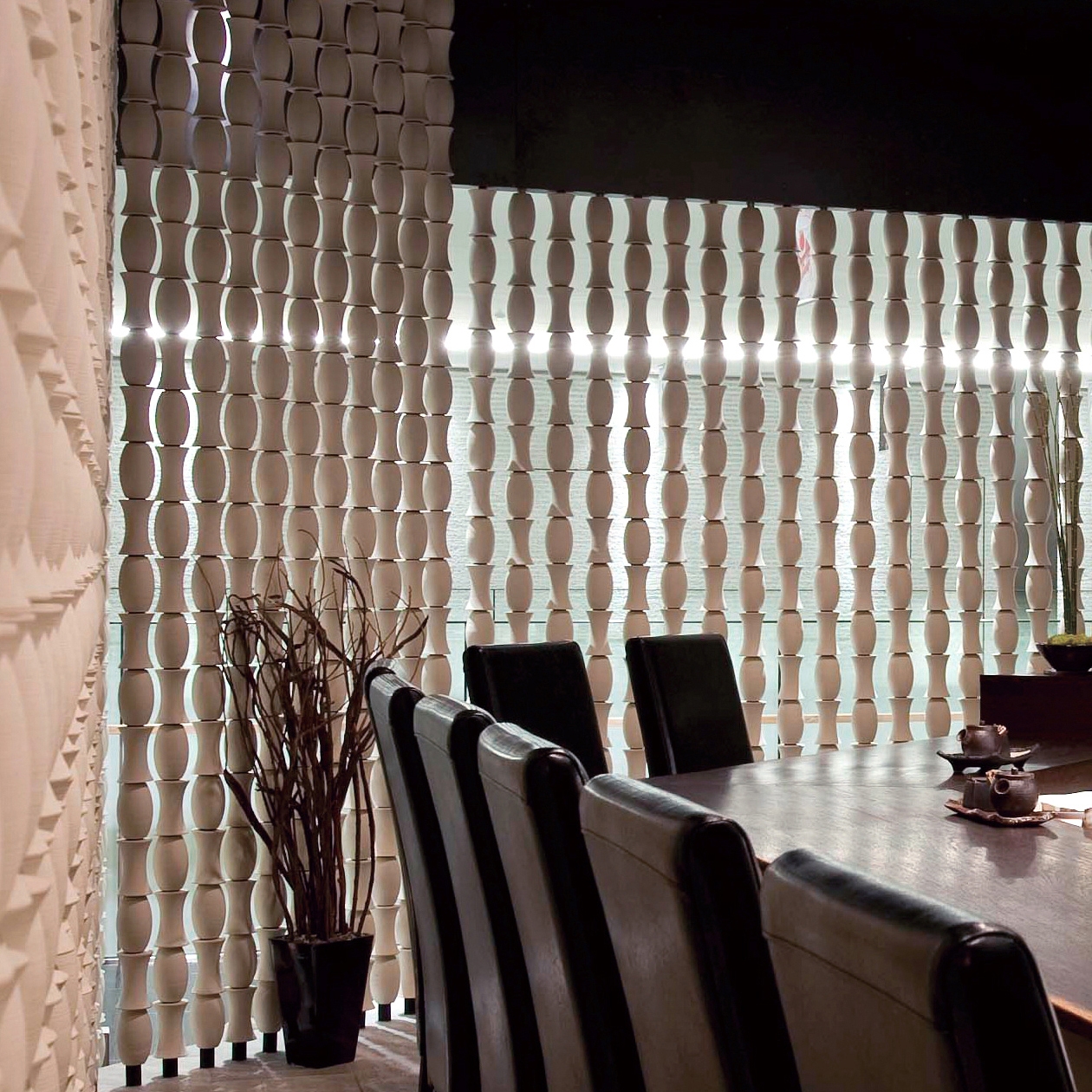 Bamboo screen in-situ