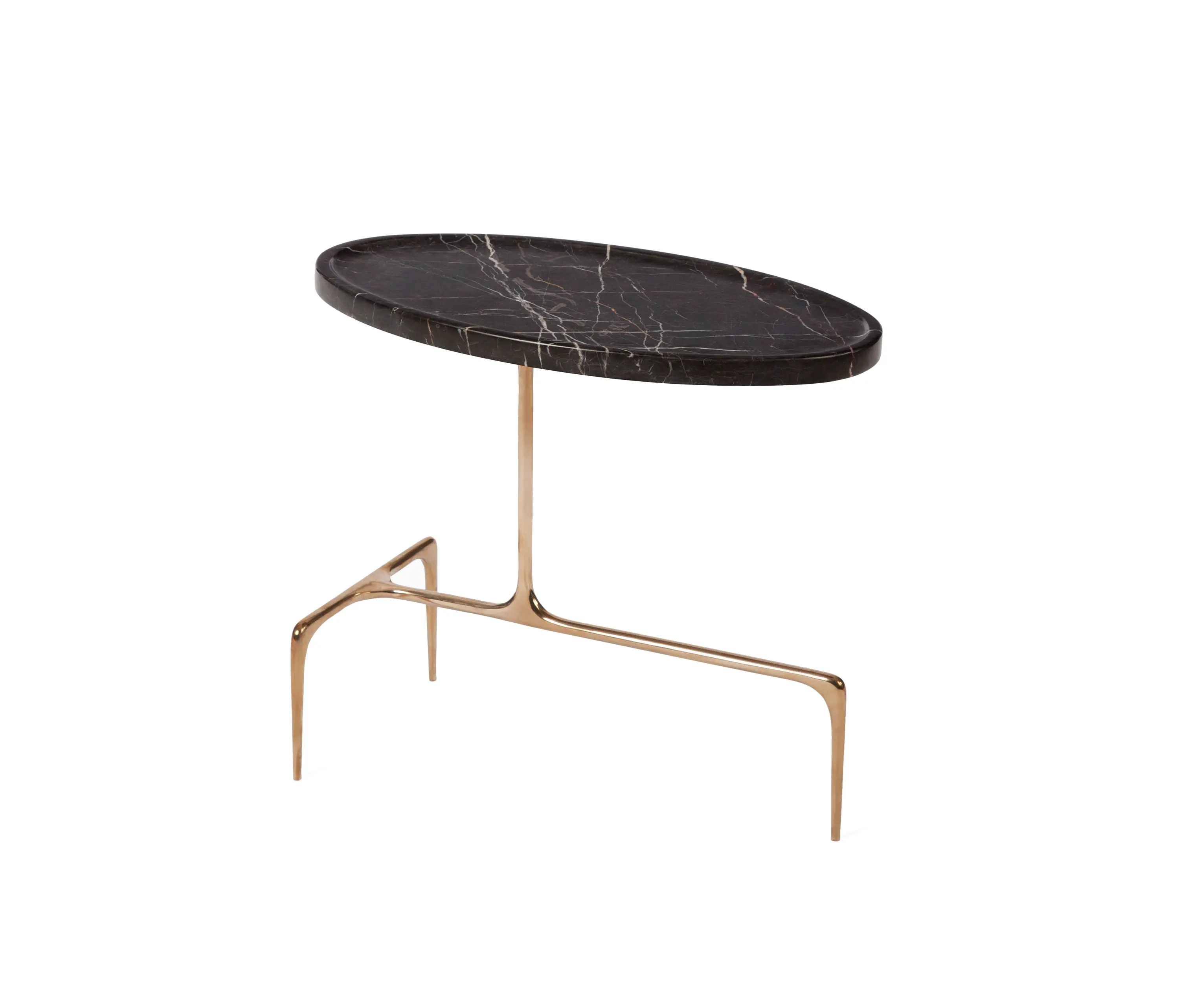 CASTE - Bridger Oval Side Table - Marble