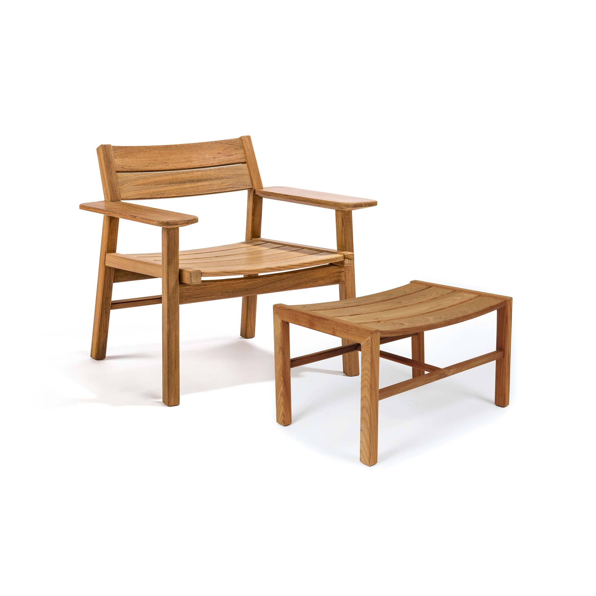 Mostra il prodotto Djurö lounge chair and foot stool del produttore Skargaarden