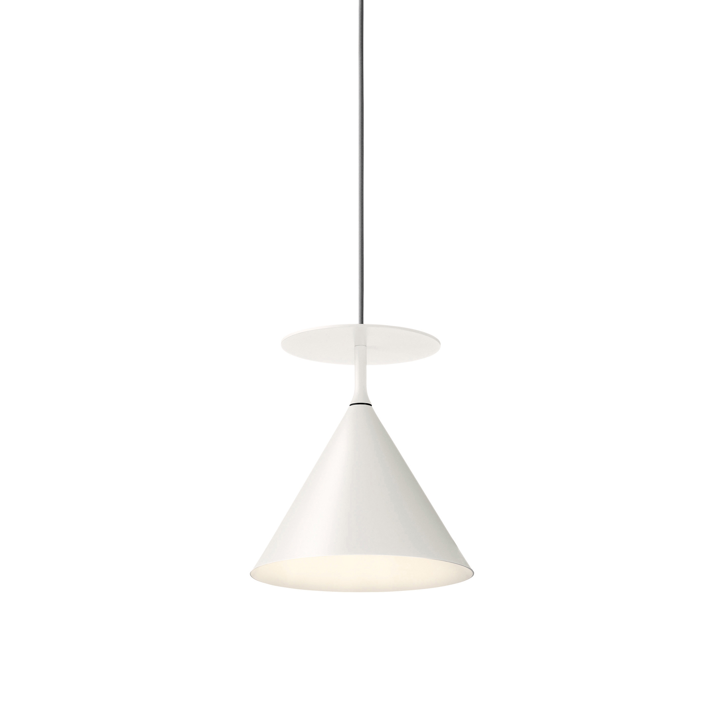 ABC | C pendant light in opal white metal