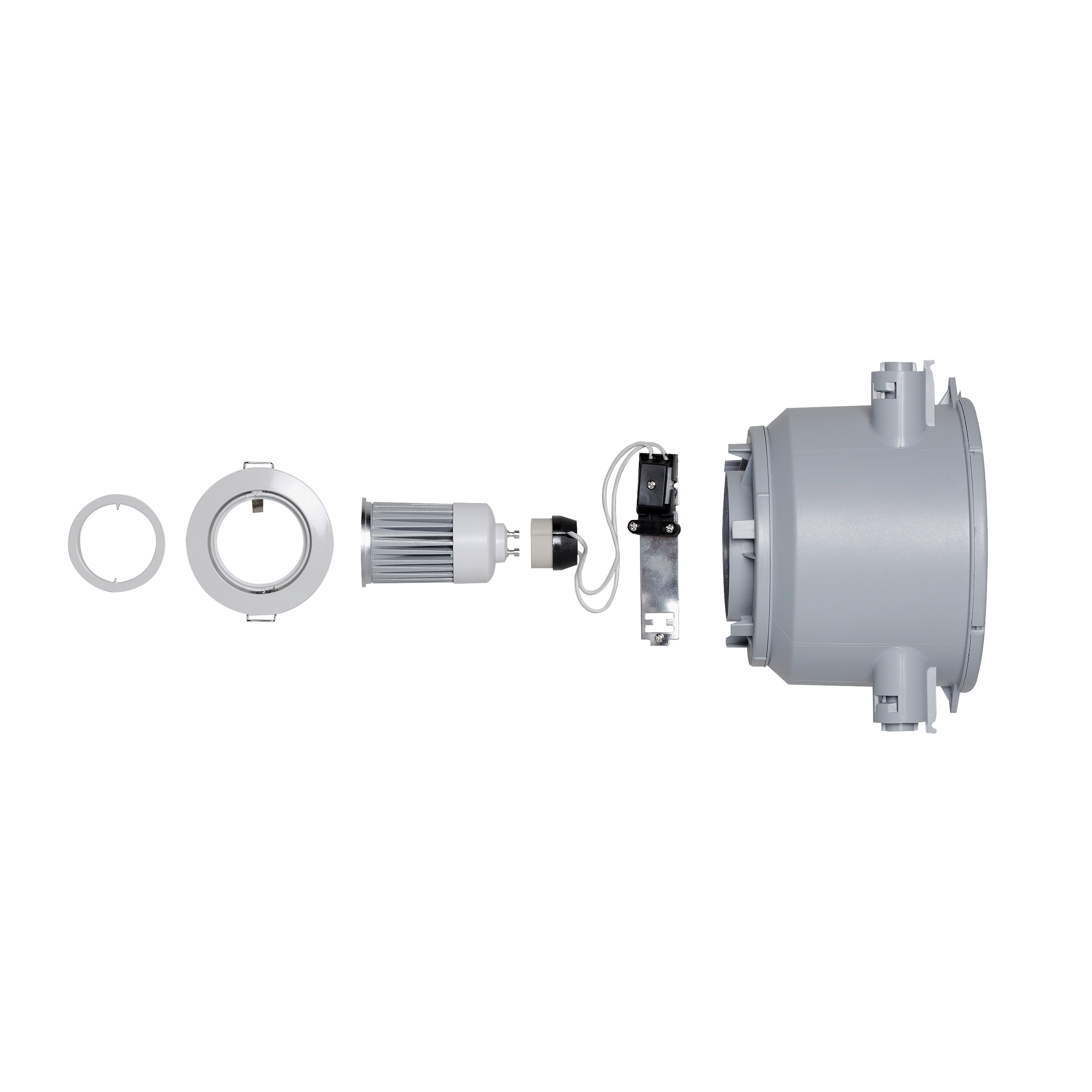 Vertoon produk Ridl 7 GU10 Set Downlight van vervaardiger UNEX