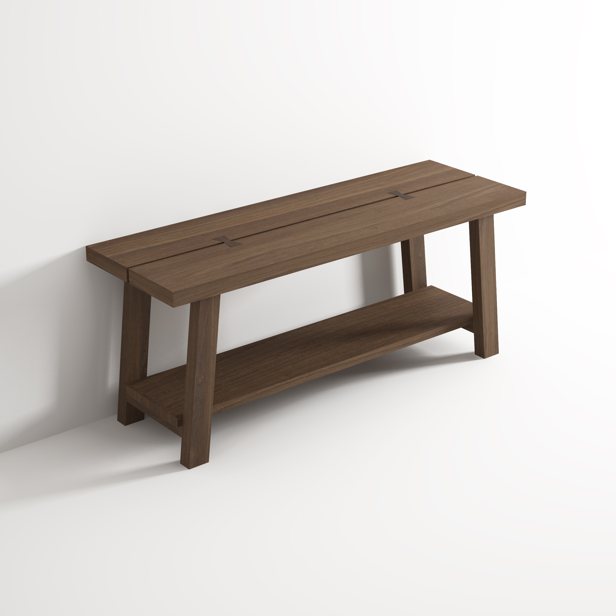 Display product Bench with shelf from manufacturer Idi Studio