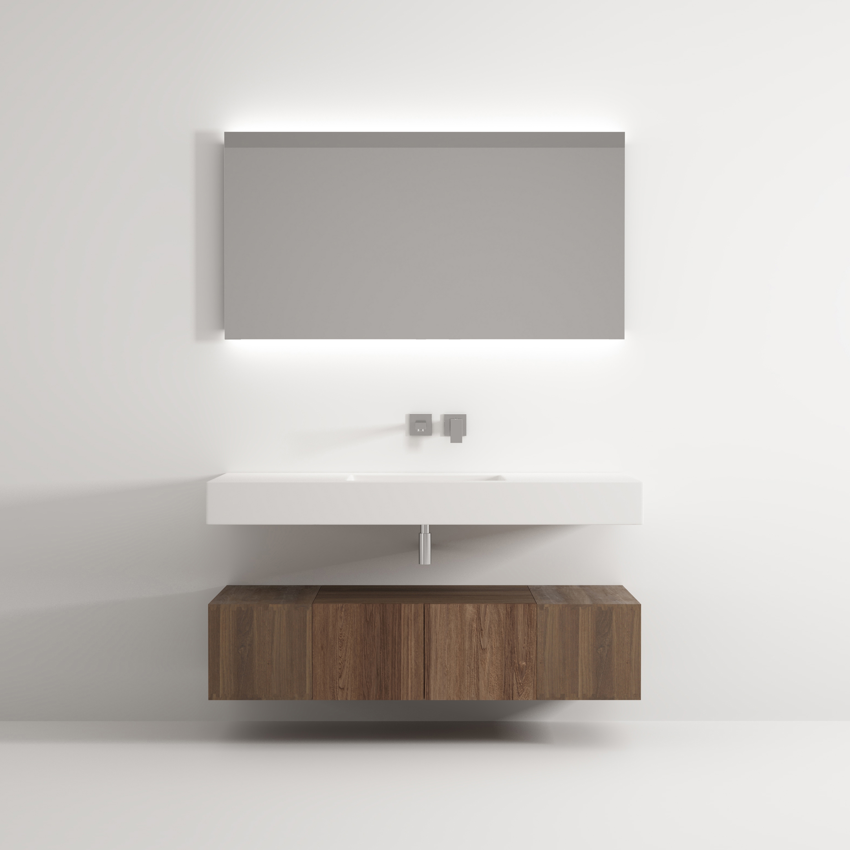 Display product Iceberg cabinet 2 doors 2 racks washbasin from manufacturer Idi Studio