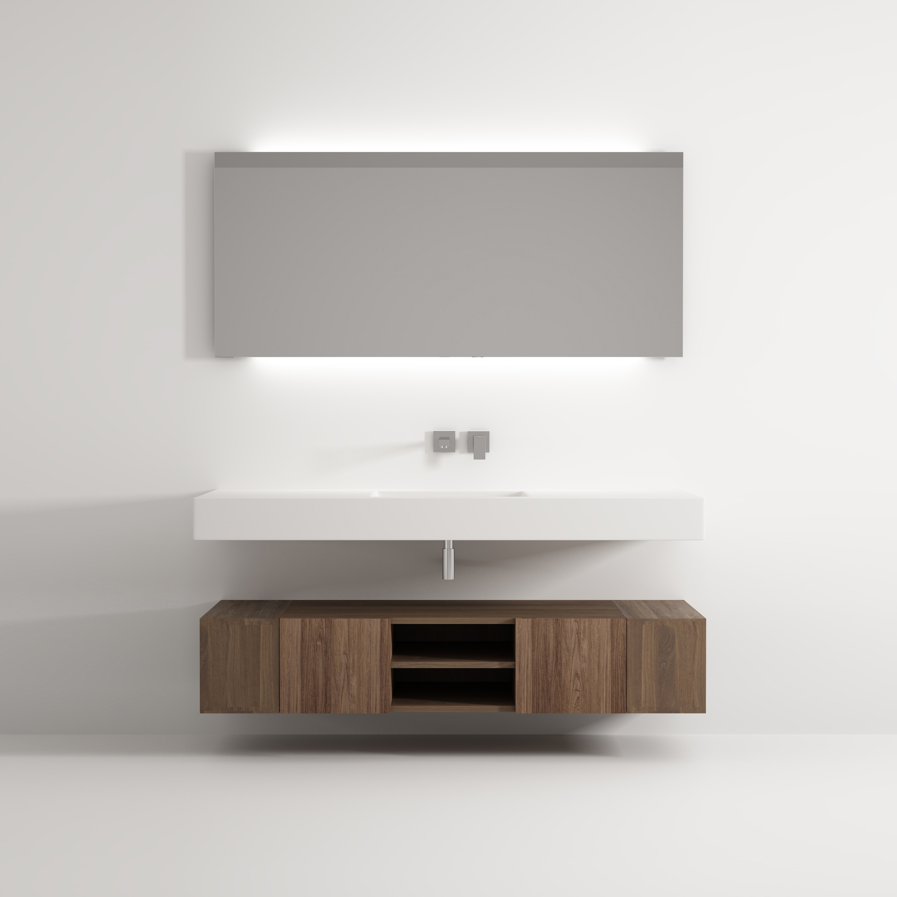Display product Iceberg cabinet 2 doors 6 racks washbasin from manufacturer Idi Studio
