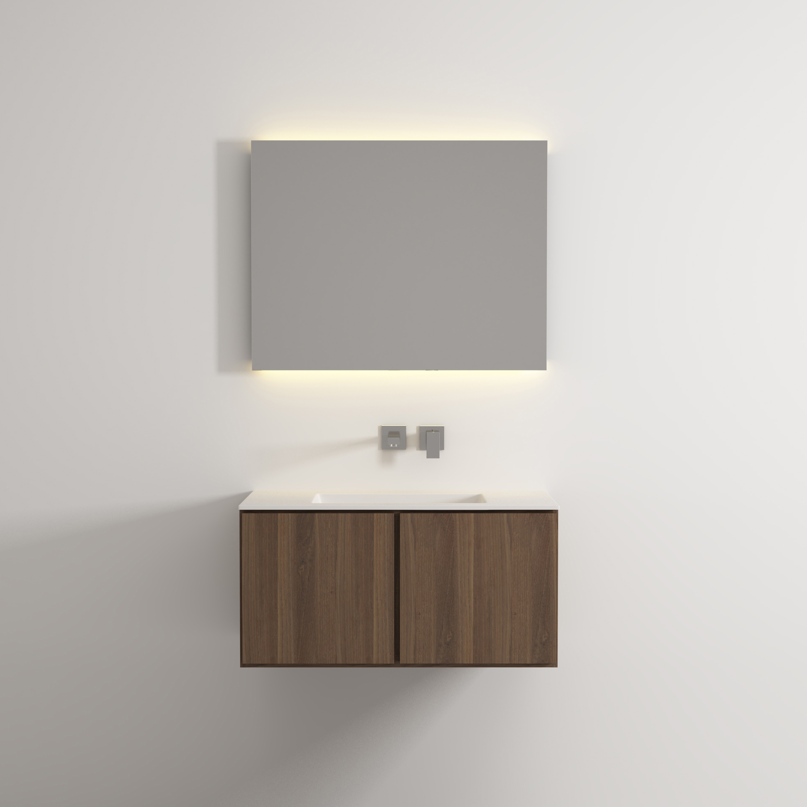 Display product Move hanging cabinet 2 doors integrated washbasin from manufacturer Idi Studio