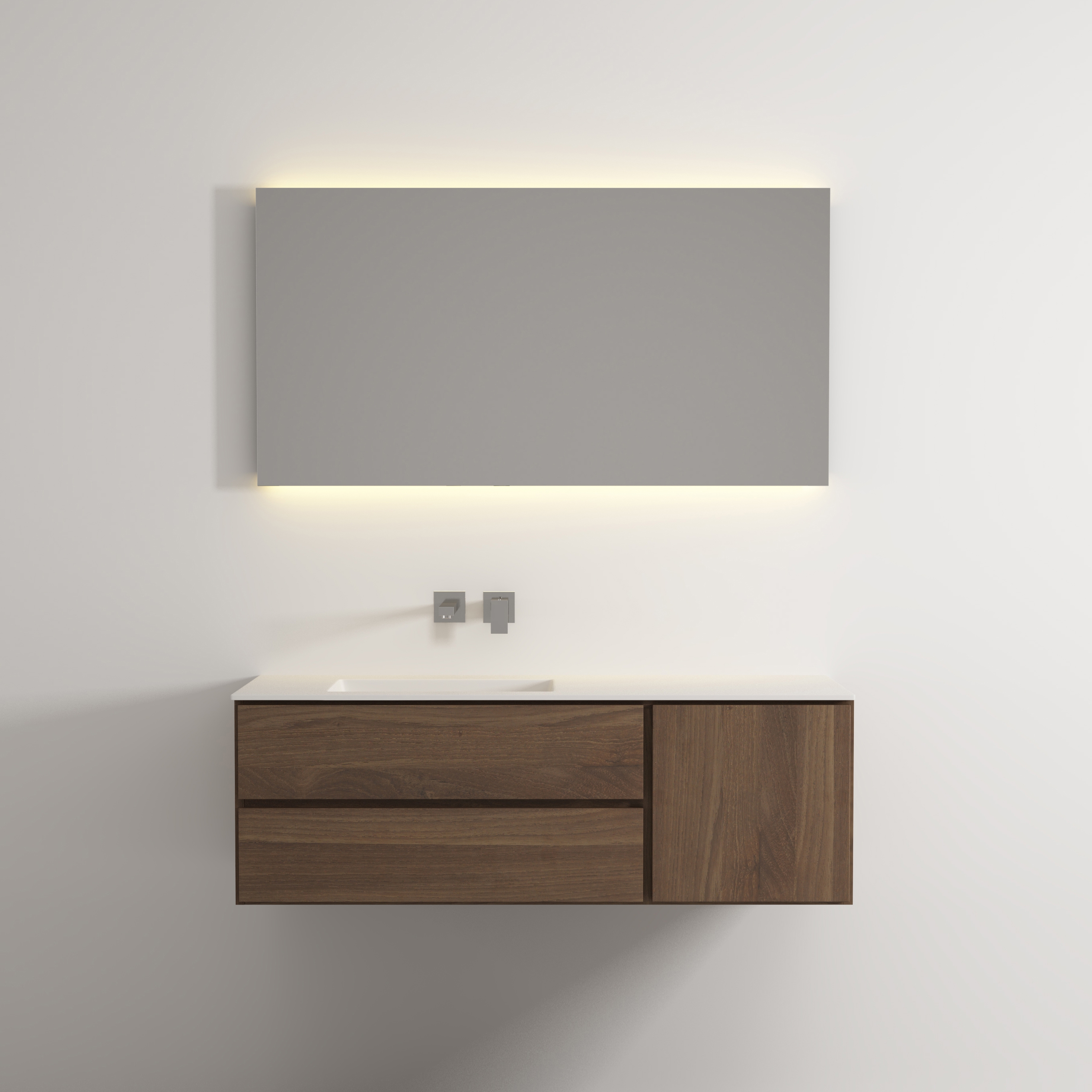 Mostrar el producto Move hanging cabinet 2 drawers 1 right door single integrated washbasin del fabricante Idi Studio