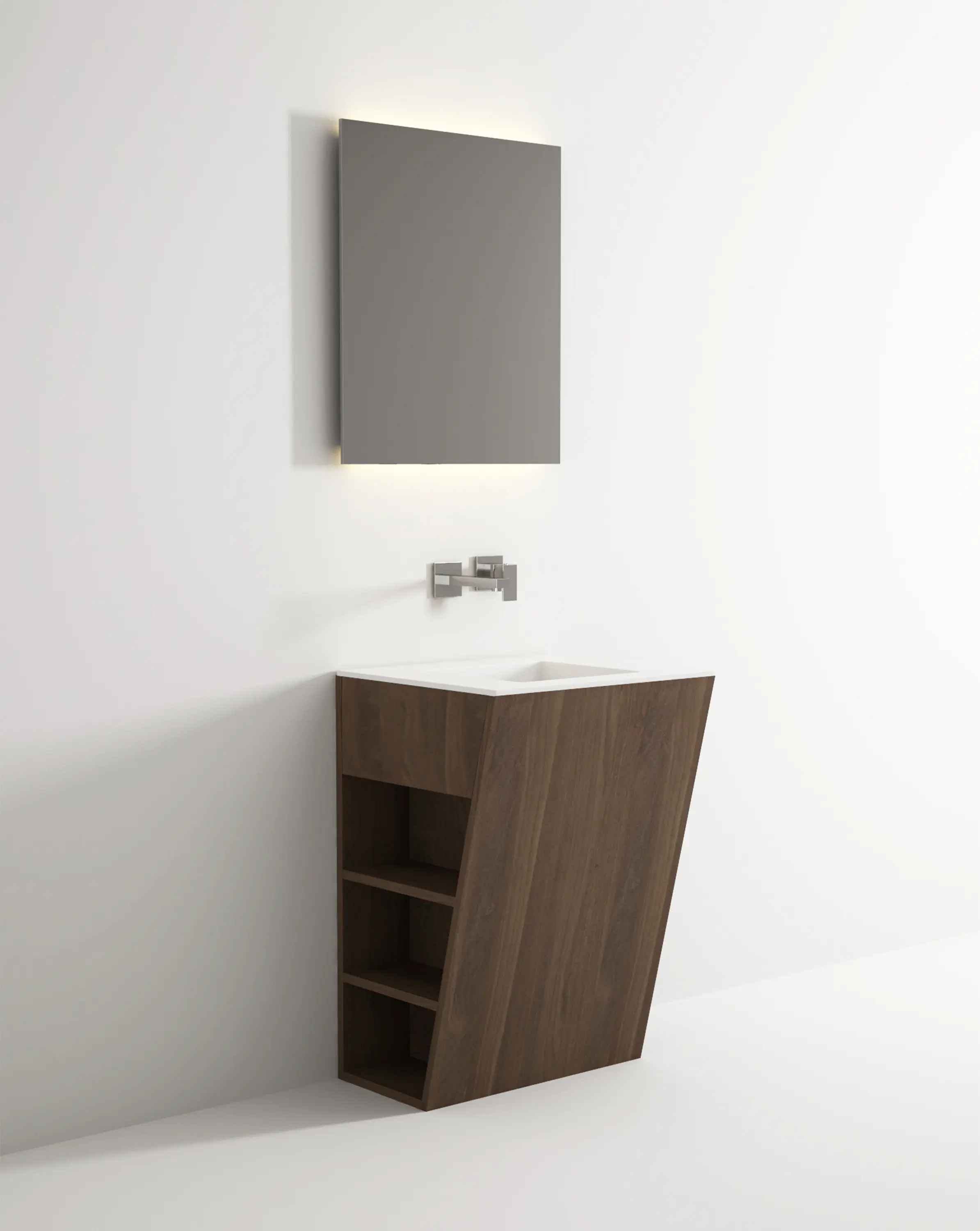 Idi Studio - Root standing cabinet 6 racks integrated washbasin