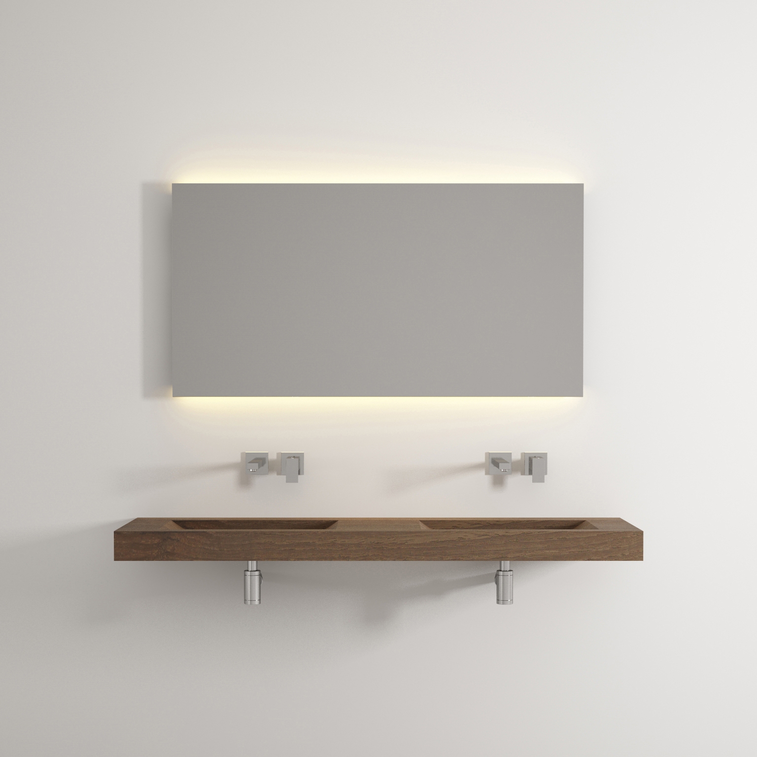 Mostra il prodotto Solid double wooden basin del produttore Idi Studio