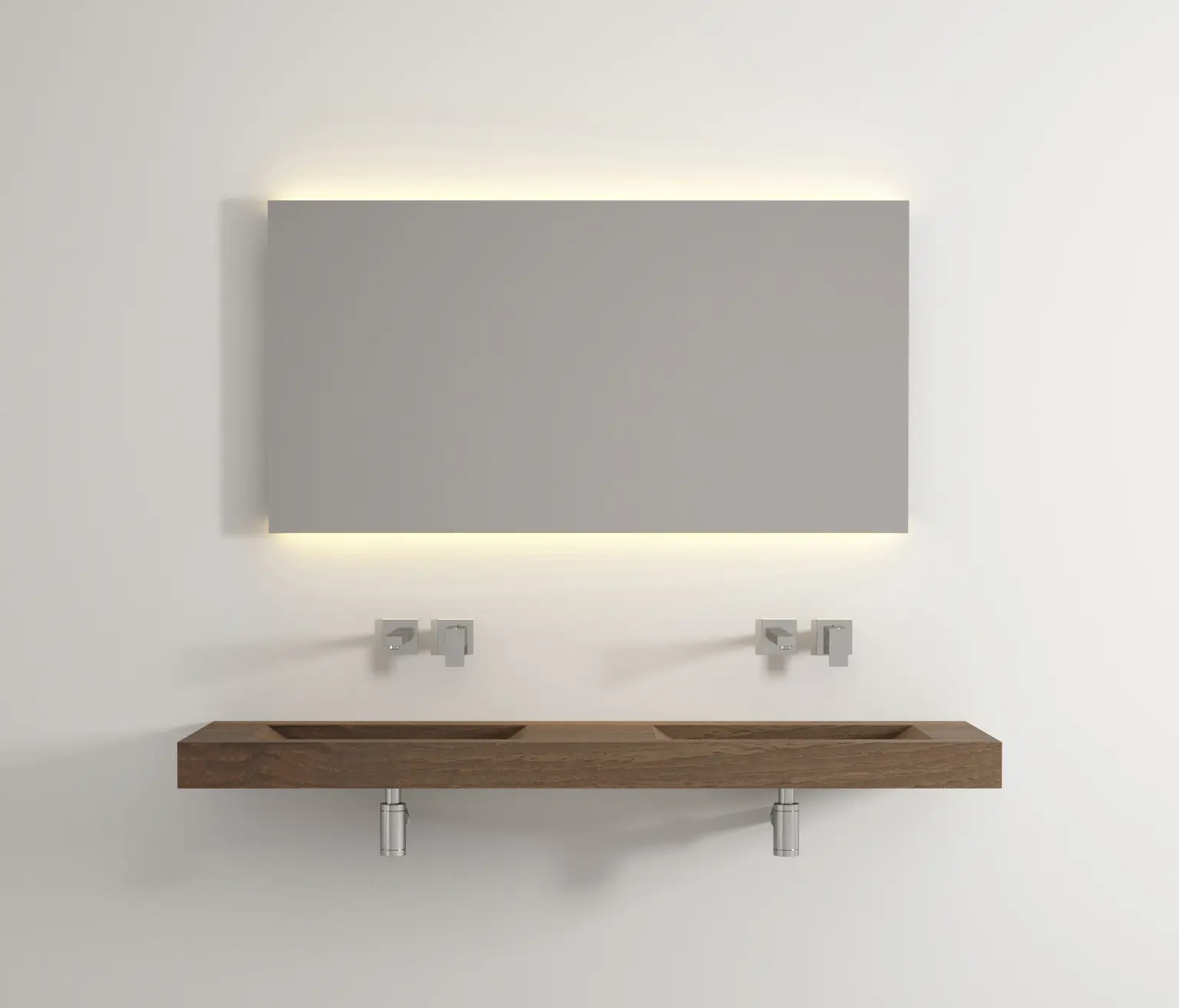 Idi Studio - Solid double wooden basin