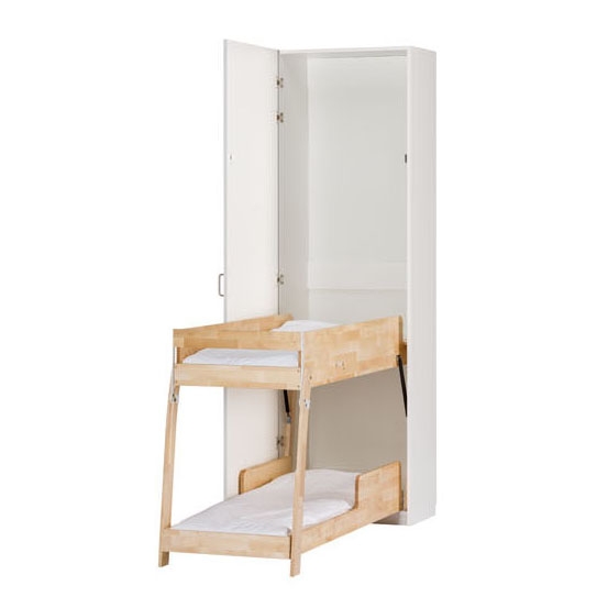 Foldable and storable bunk bed VK550UT